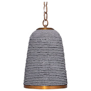Creekside 1-Light Beaded Pendant, Slate Blue by Jamie Young