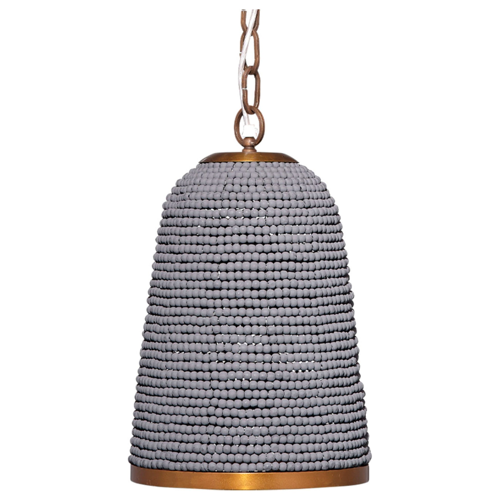Creekside 1-Light Beaded Pendant, Slate Blue by Jamie Young