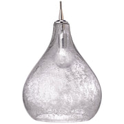 Curved Seeded Glass 1-Light Pendant, Large by Jamie Young