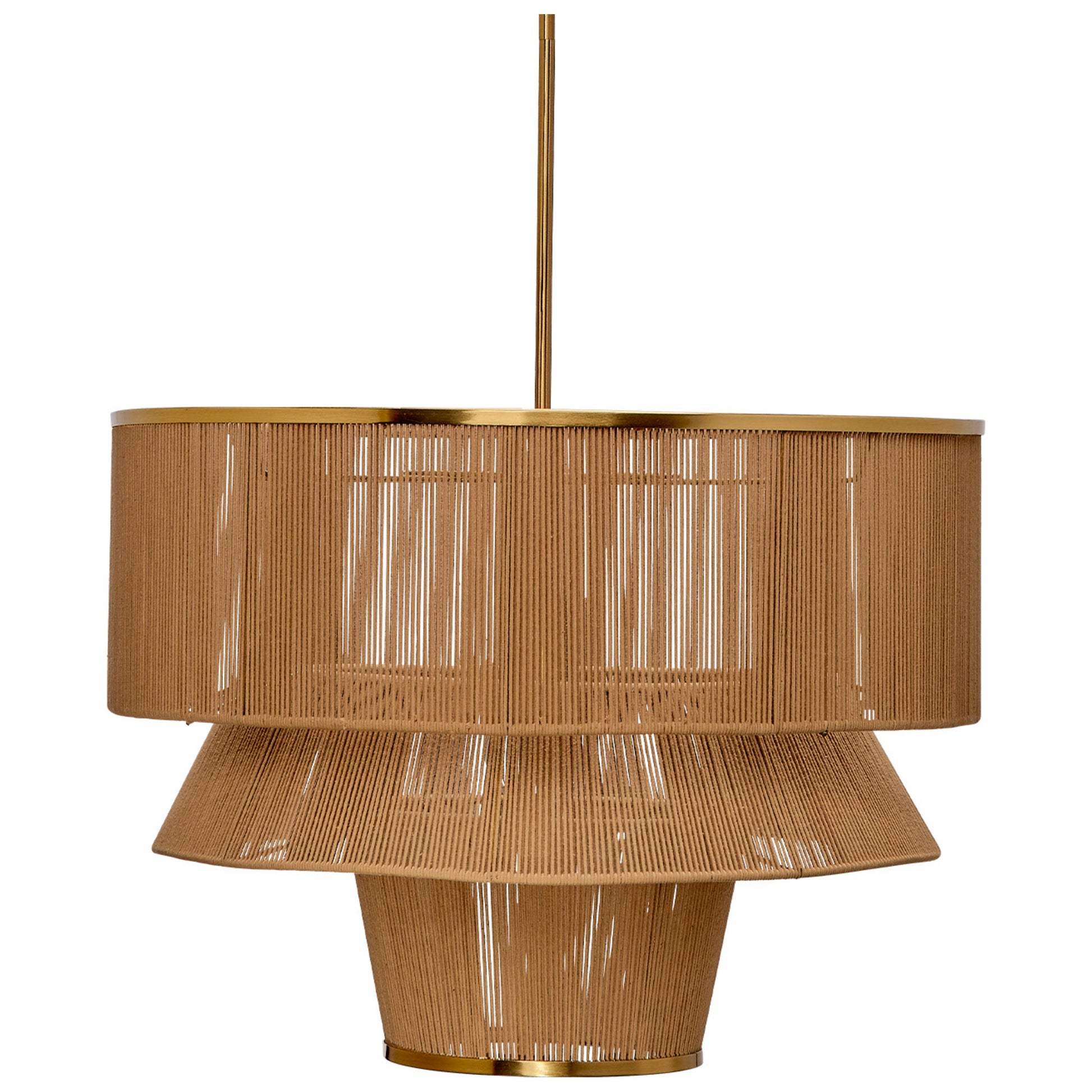 Dimension 1-Light Iron and Cotton Chandelier by Jamie Young