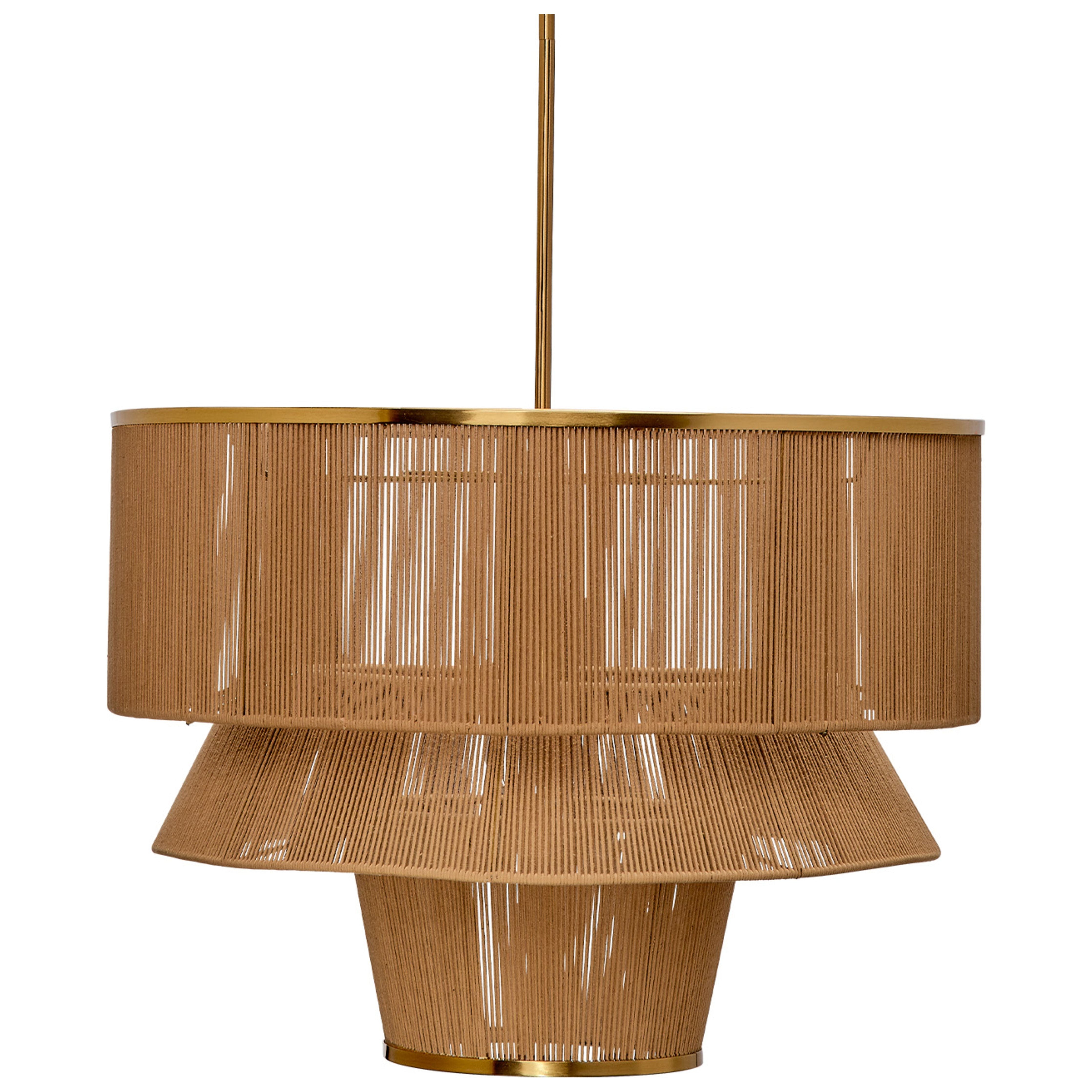 Dimension 1-Light Iron and Cotton Chandelier by Jamie Young