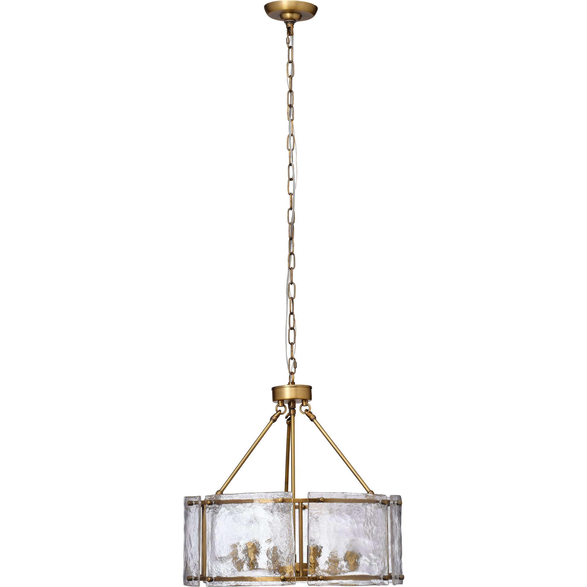 Glenn Large Round Metal 6-Light Chandelier by Jamie Young