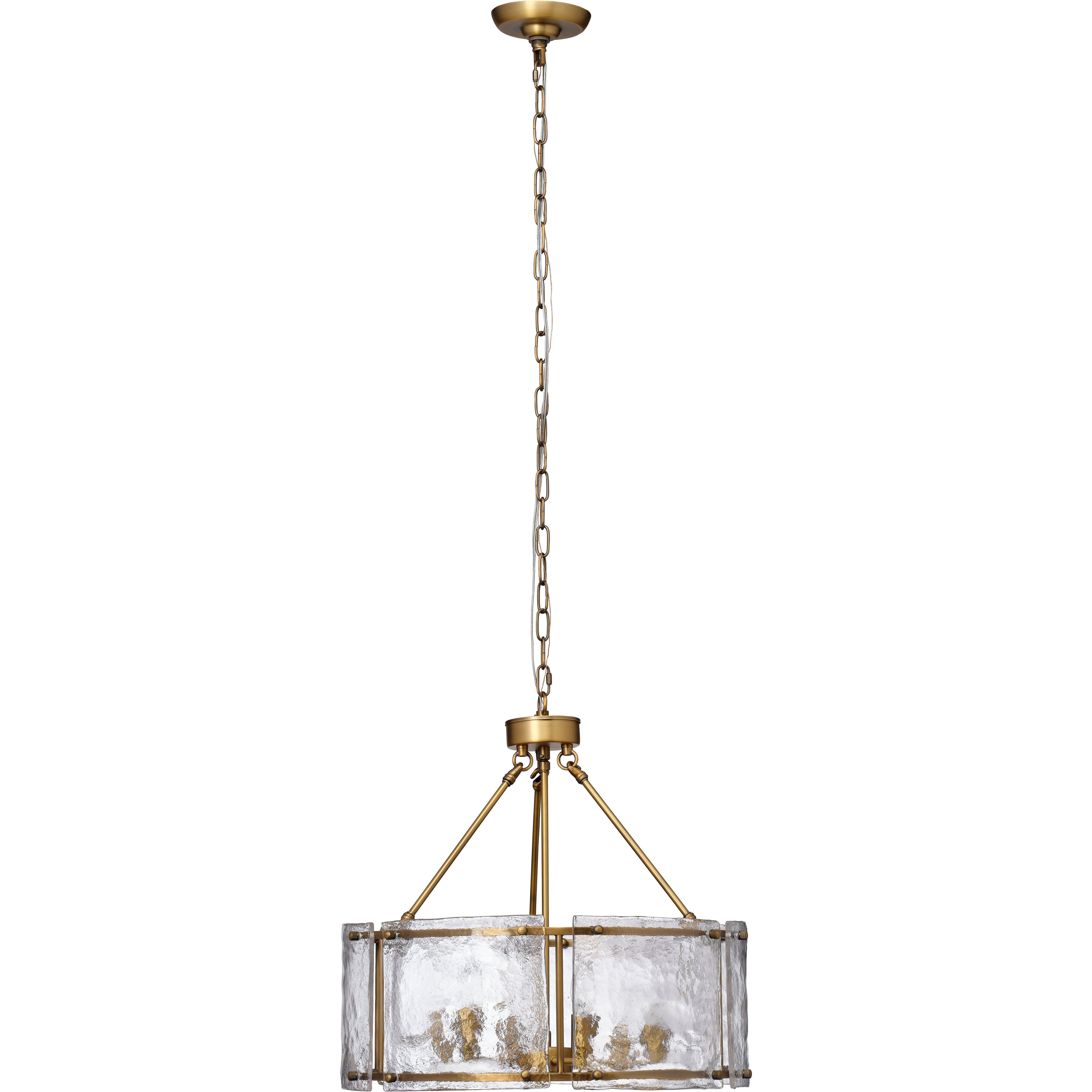 Glenn Large Round Metal 6-Light Chandelier by Jamie Young