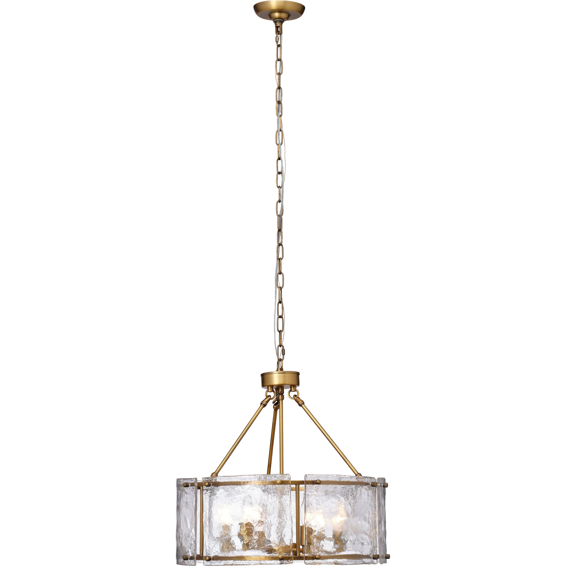 Glenn Large Round Metal 6-Light Chandelier by Jamie Young