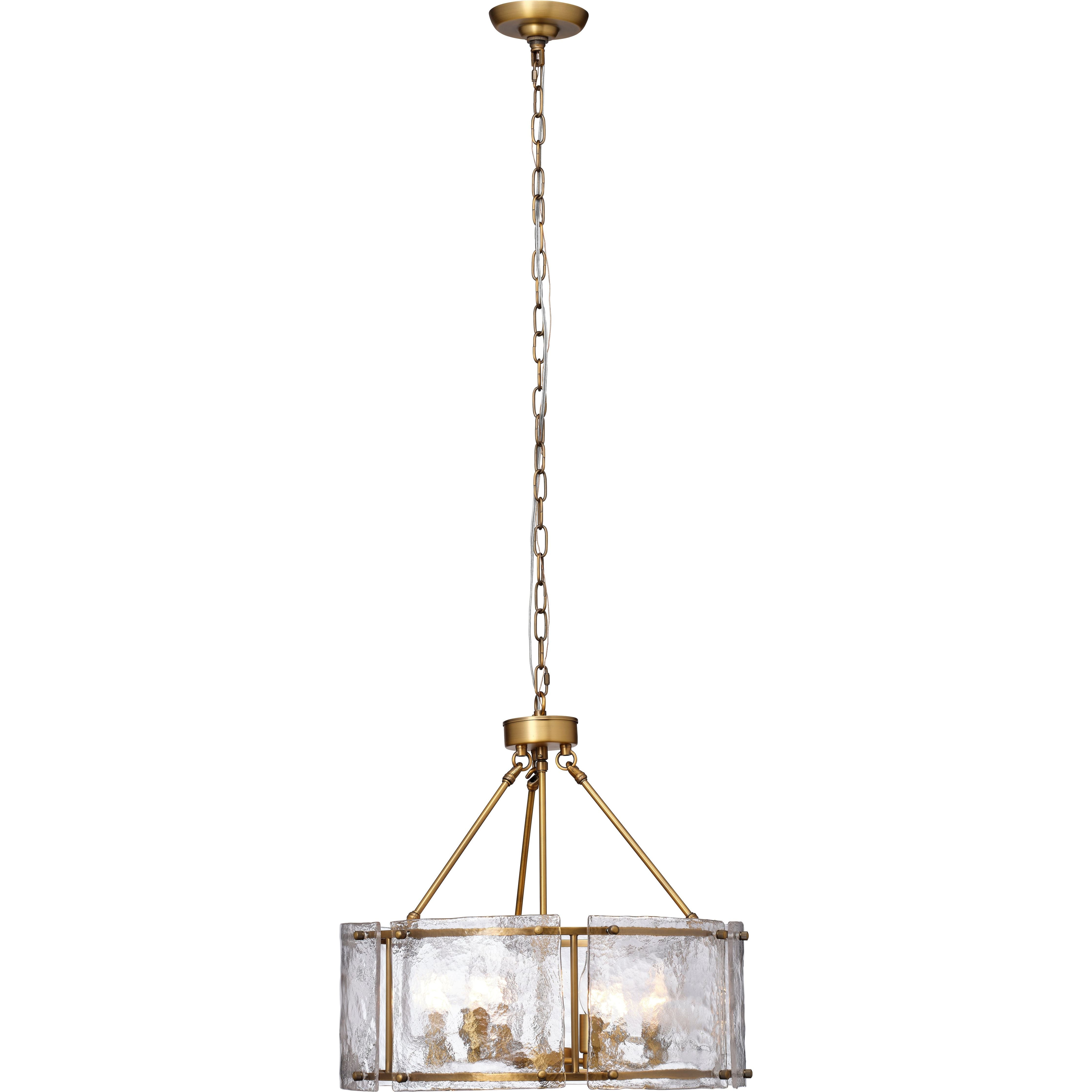 Glenn Large Round Metal 6-Light Chandelier by Jamie Young