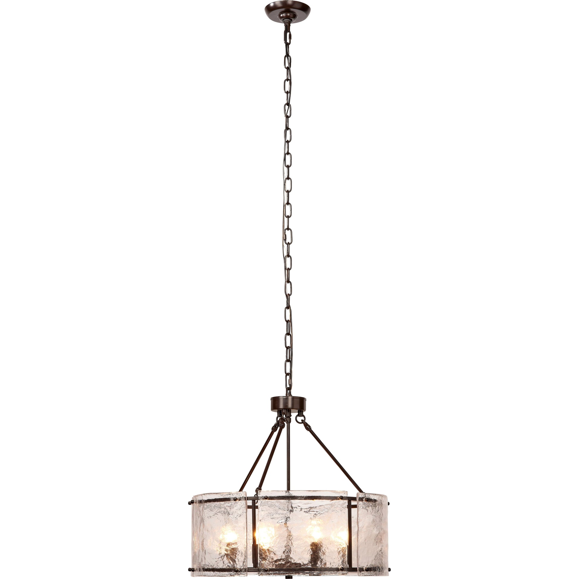 Glenn Large Round Metal 6-Light Chandelier by Jamie Young
