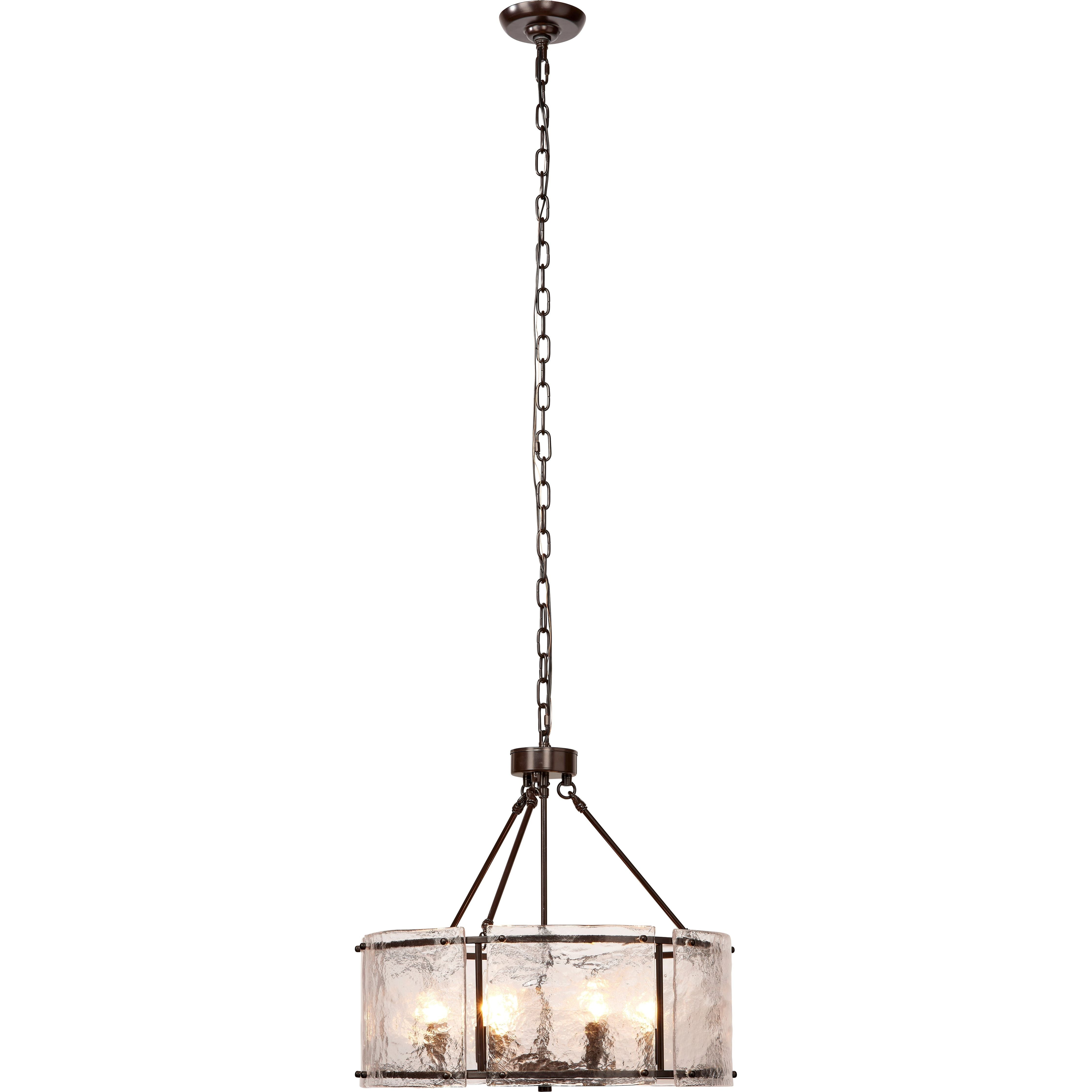 Glenn Large Round Metal 6-Light Chandelier by Jamie Young