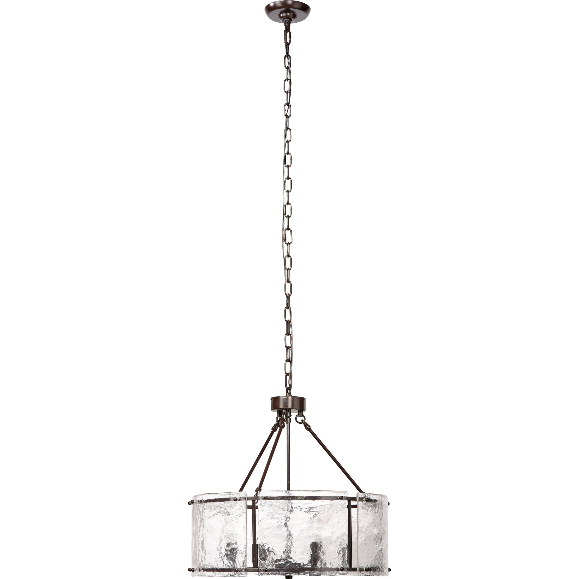 Glenn Large Round Metal 6-Light Chandelier by Jamie Young