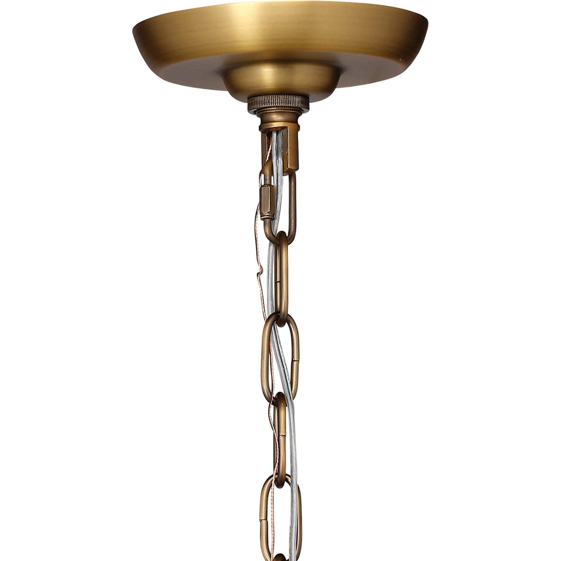 Glenn Small Square Metal 4-Light Chandelier by Jamie Young
