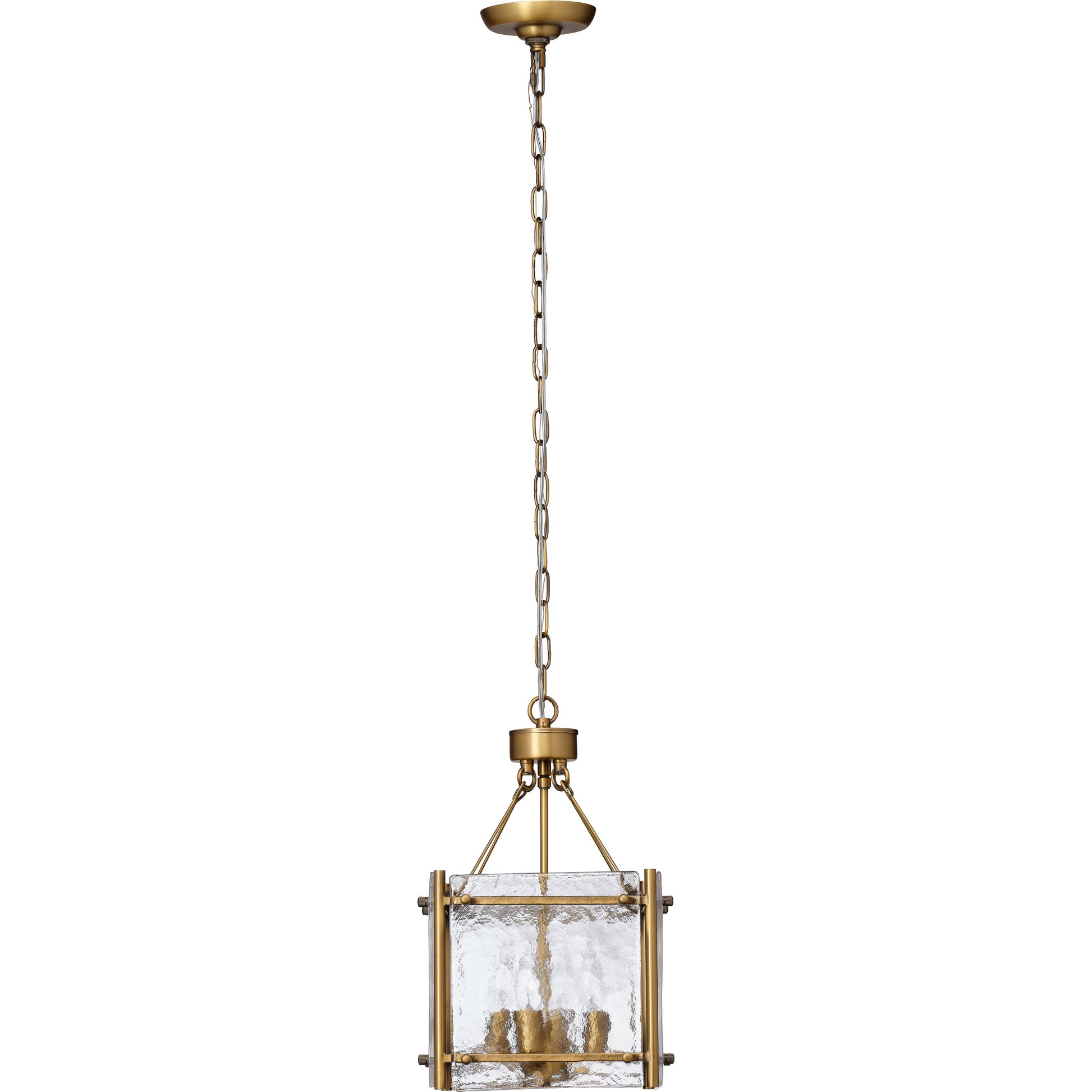 Glenn Small Square Metal 4-Light Chandelier by Jamie Young