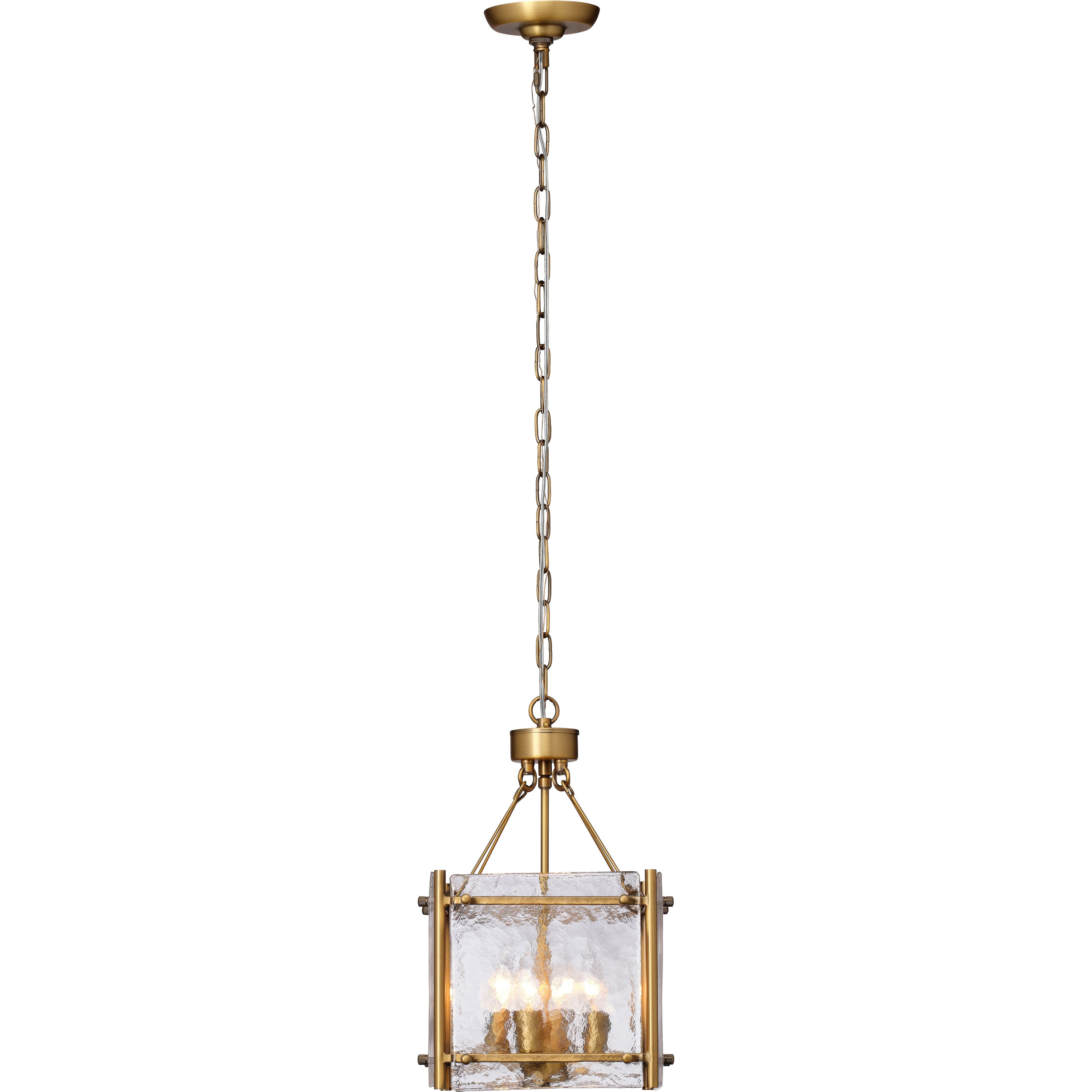 Glenn Small Square Metal 4-Light Chandelier by Jamie Young