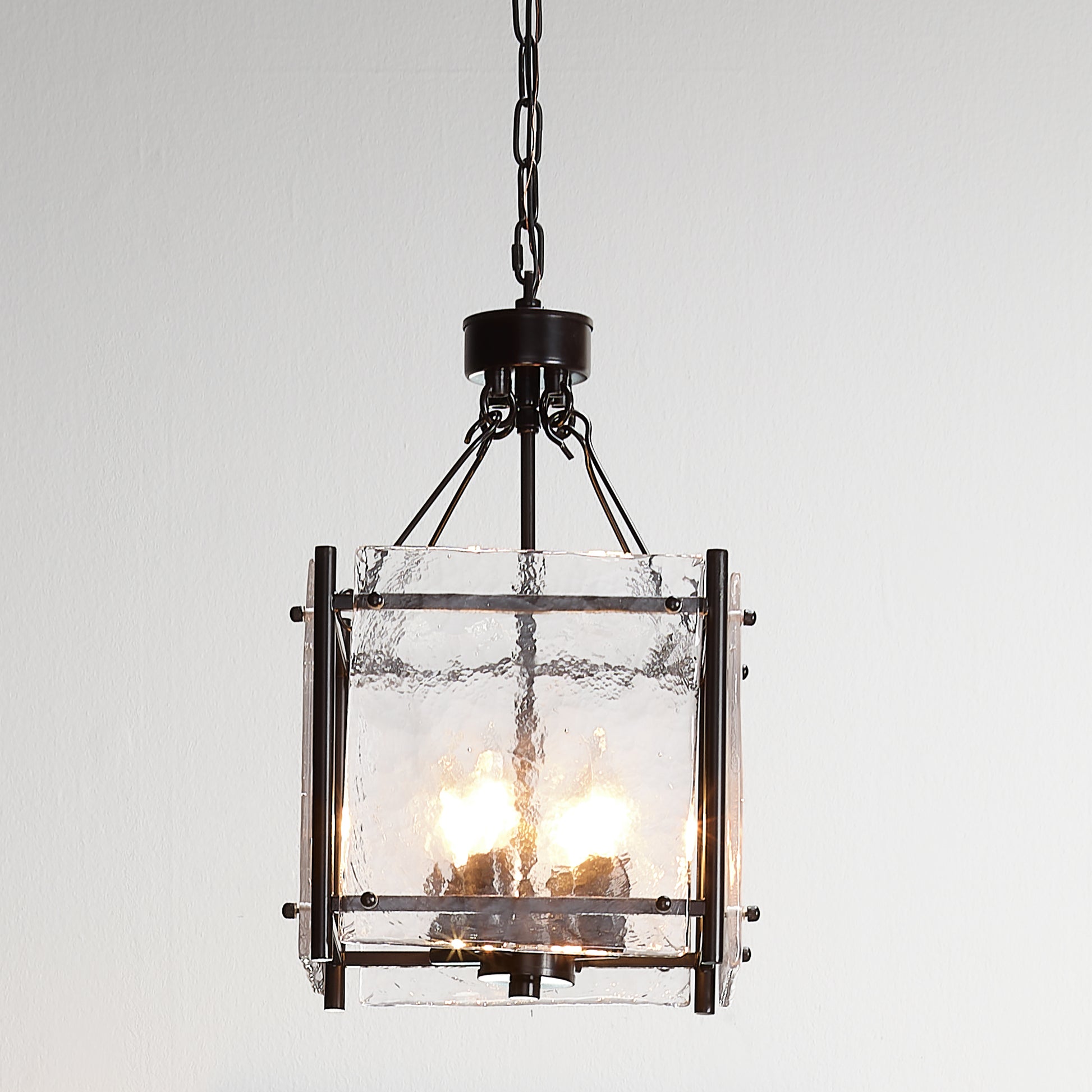 Glenn Small Square Metal 4-Light Chandelier by Jamie Young