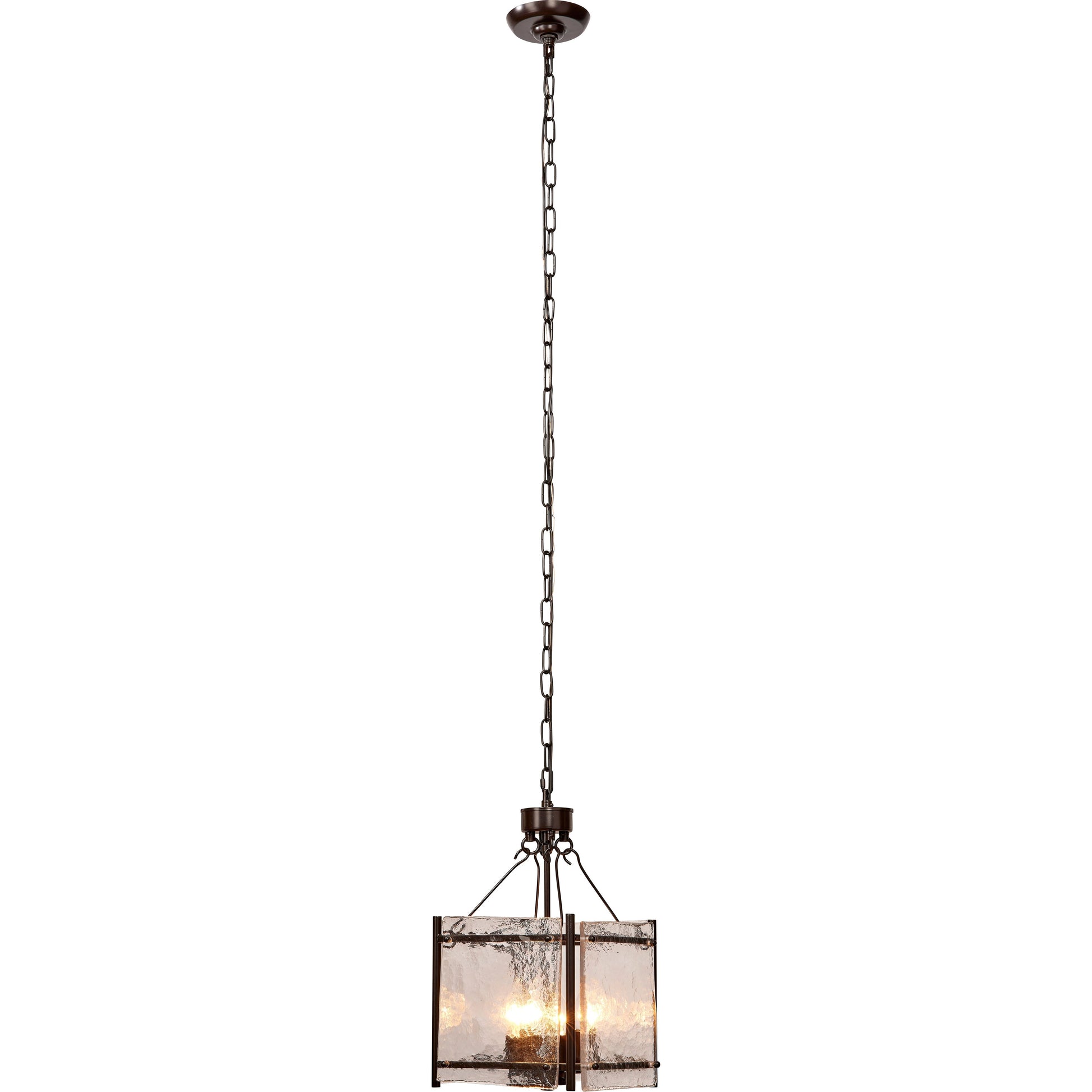 Glenn Small Square Metal 4-Light Chandelier by Jamie Young
