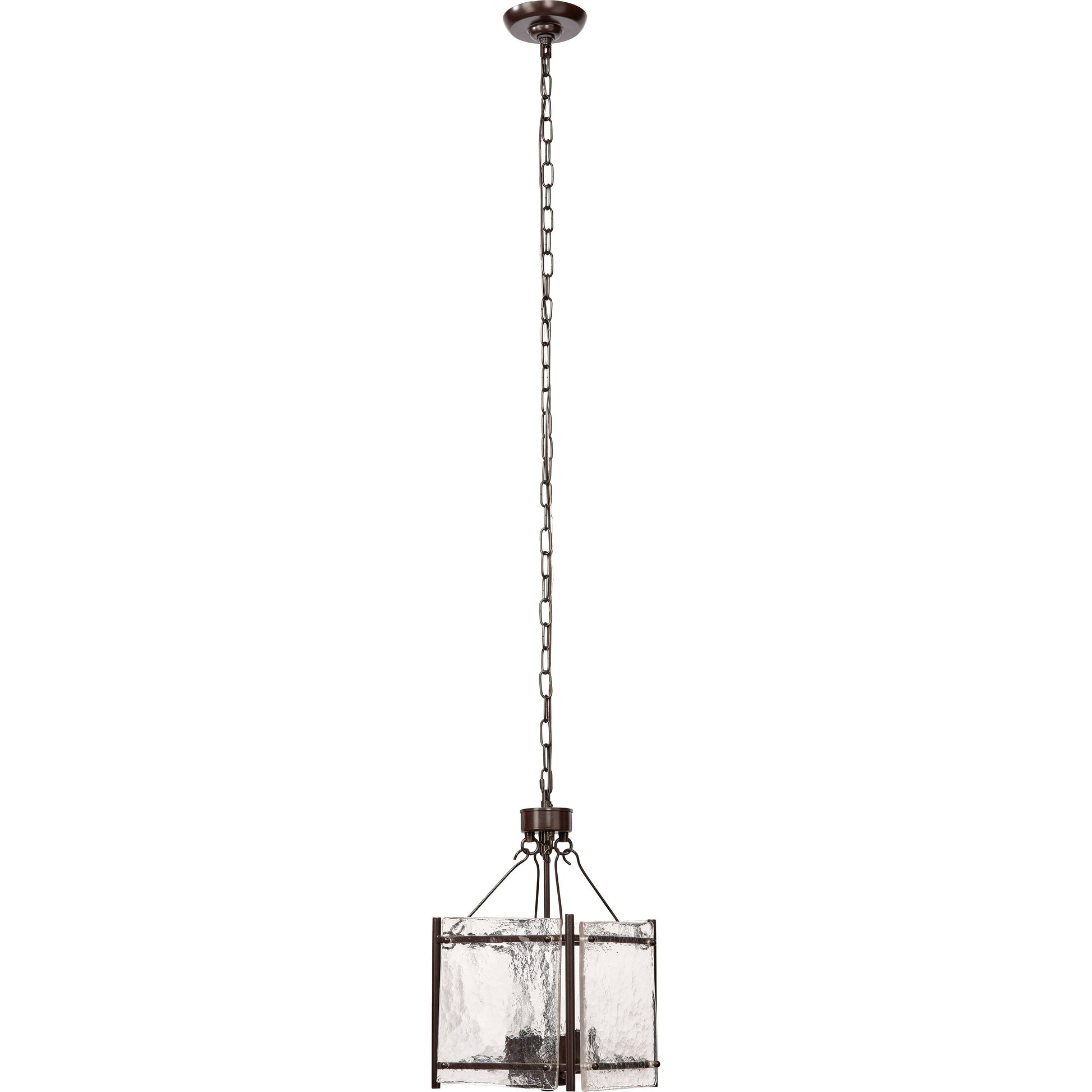 Glenn Small Square Metal 4-Light Chandelier by Jamie Young