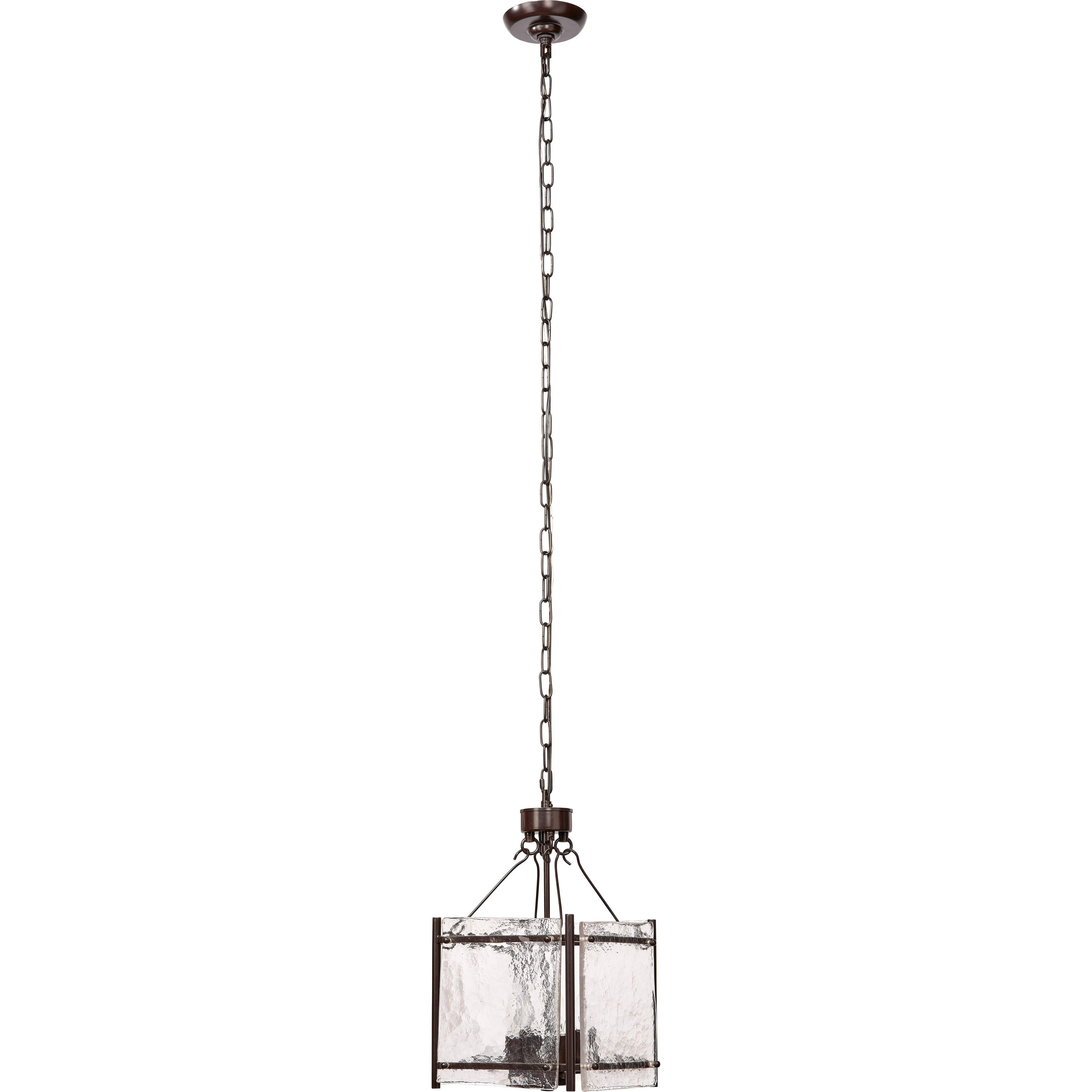 Glenn Small Square Metal 4-Light Chandelier by Jamie Young