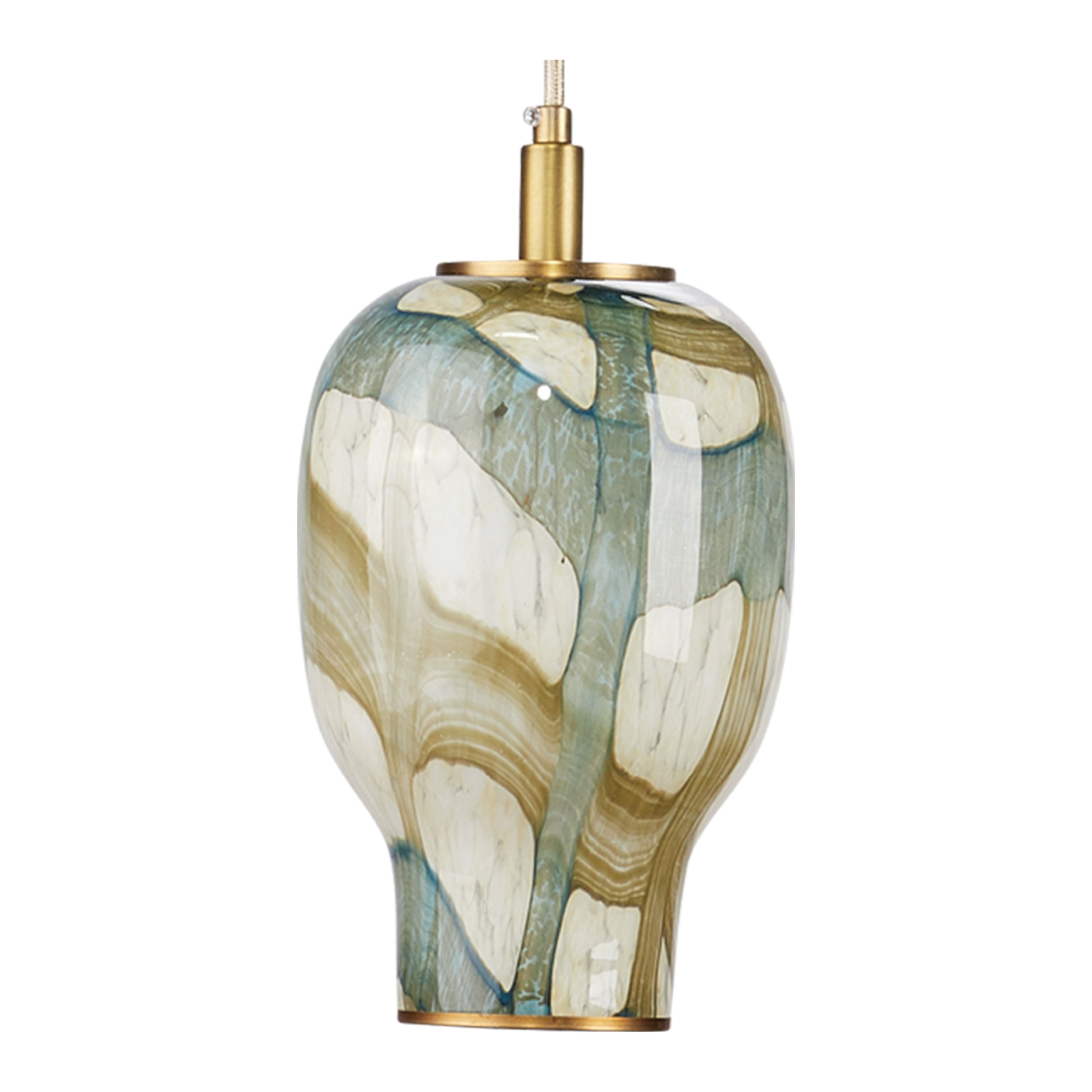 Helen Glass 1-Light Pendant by Jamie Young