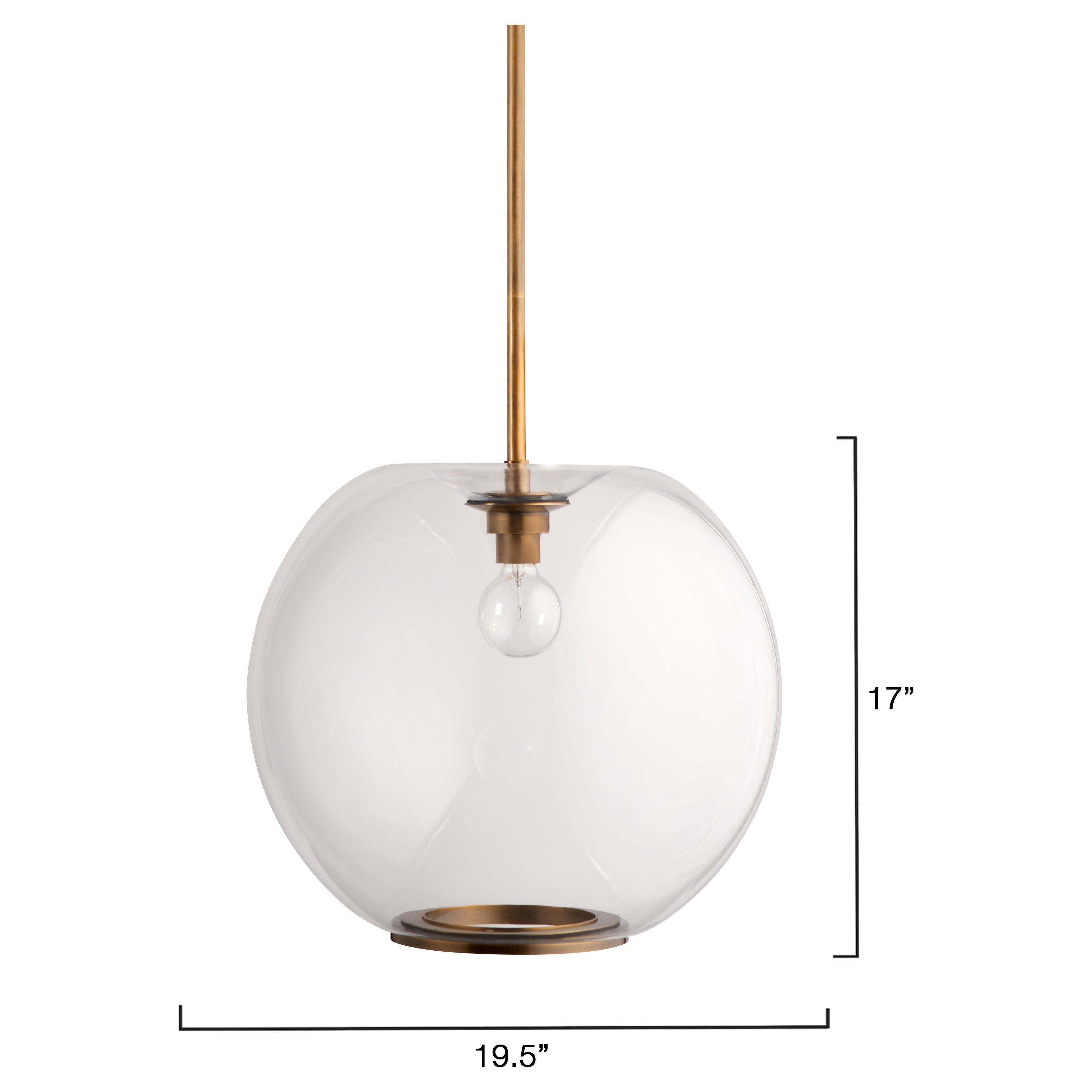 Helium 1-Light Blown Glass Pendant by Jamie Young