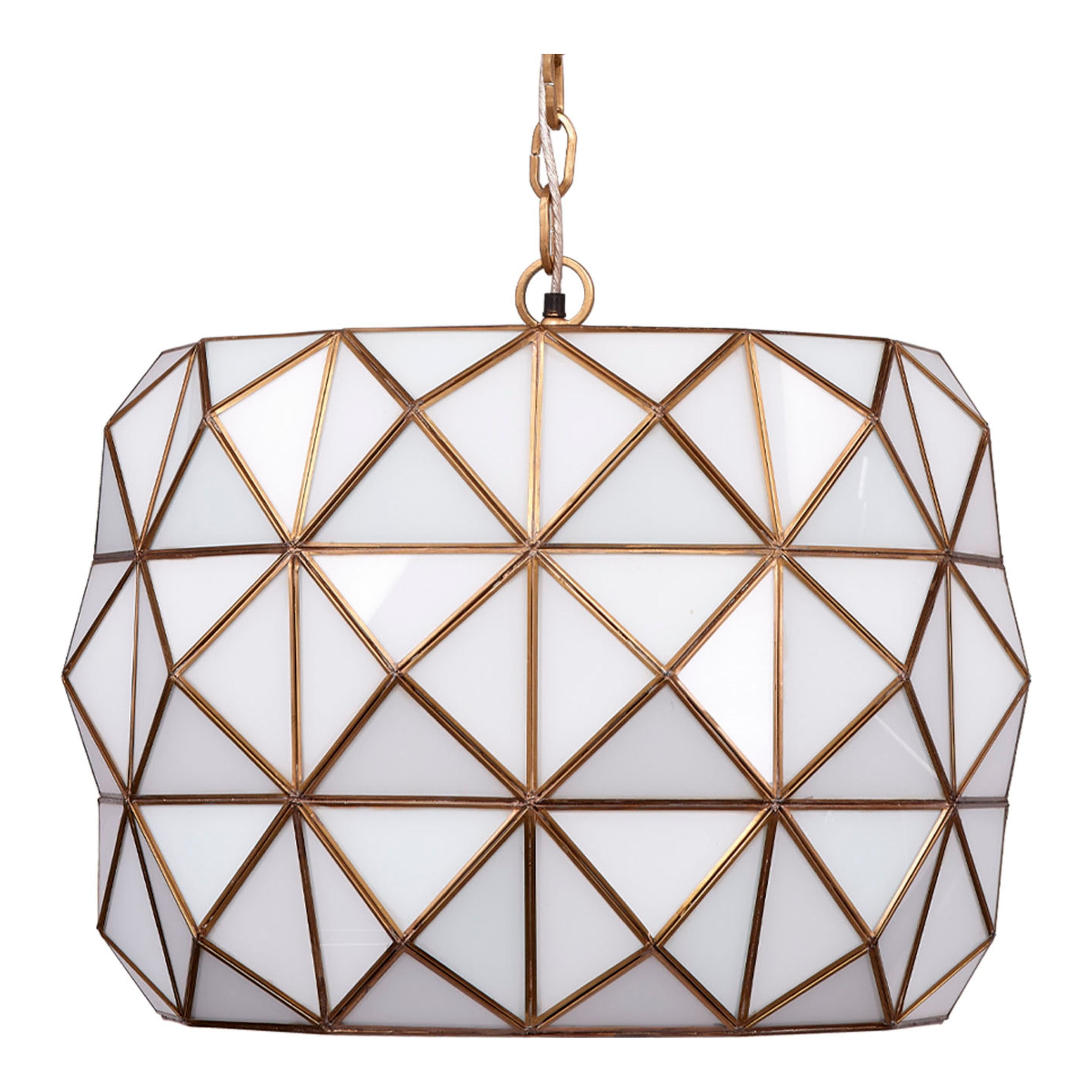 Hollywood 1-Light Glass and Metal Pendant by Jamie Young