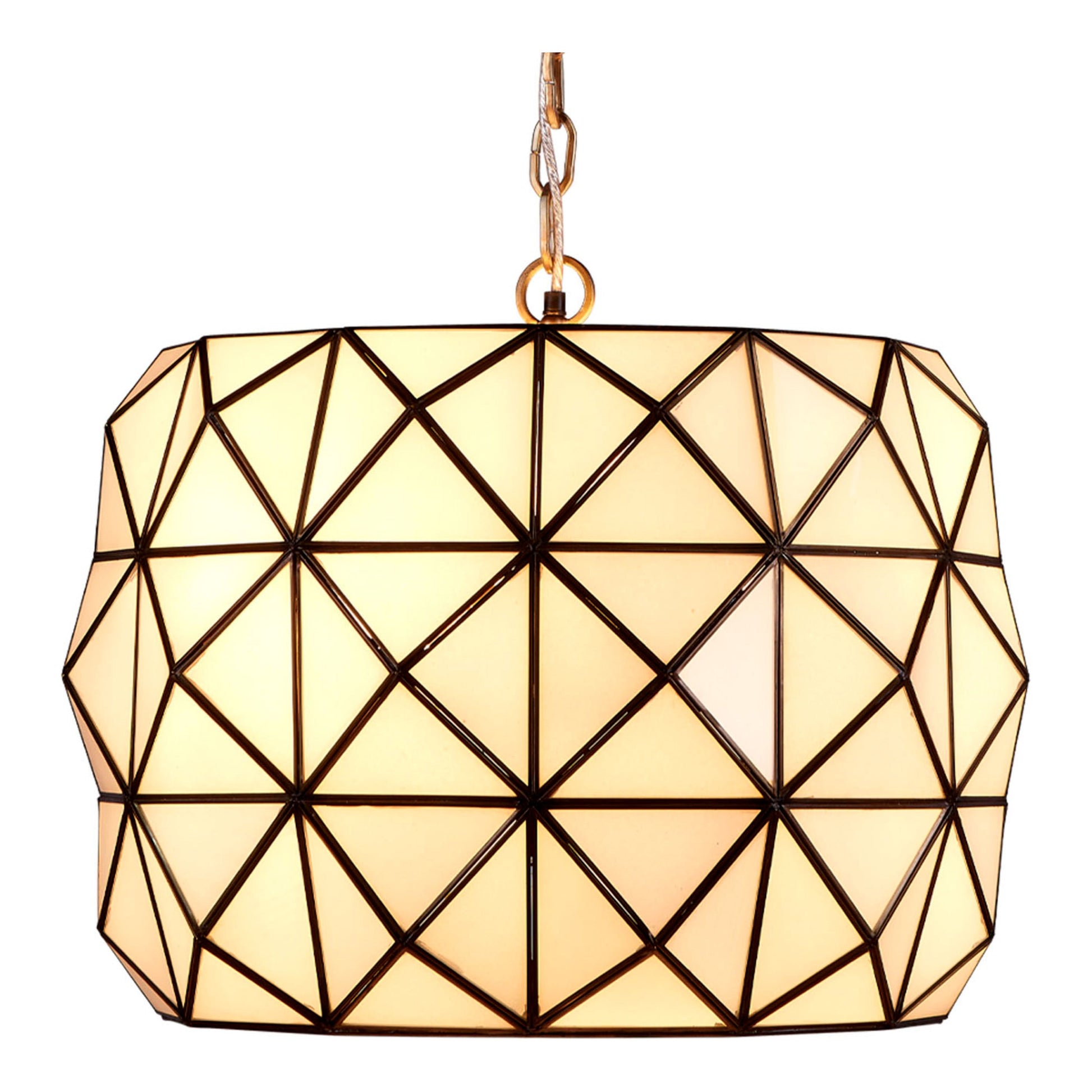 Hollywood 1-Light Glass and Metal Pendant by Jamie Young