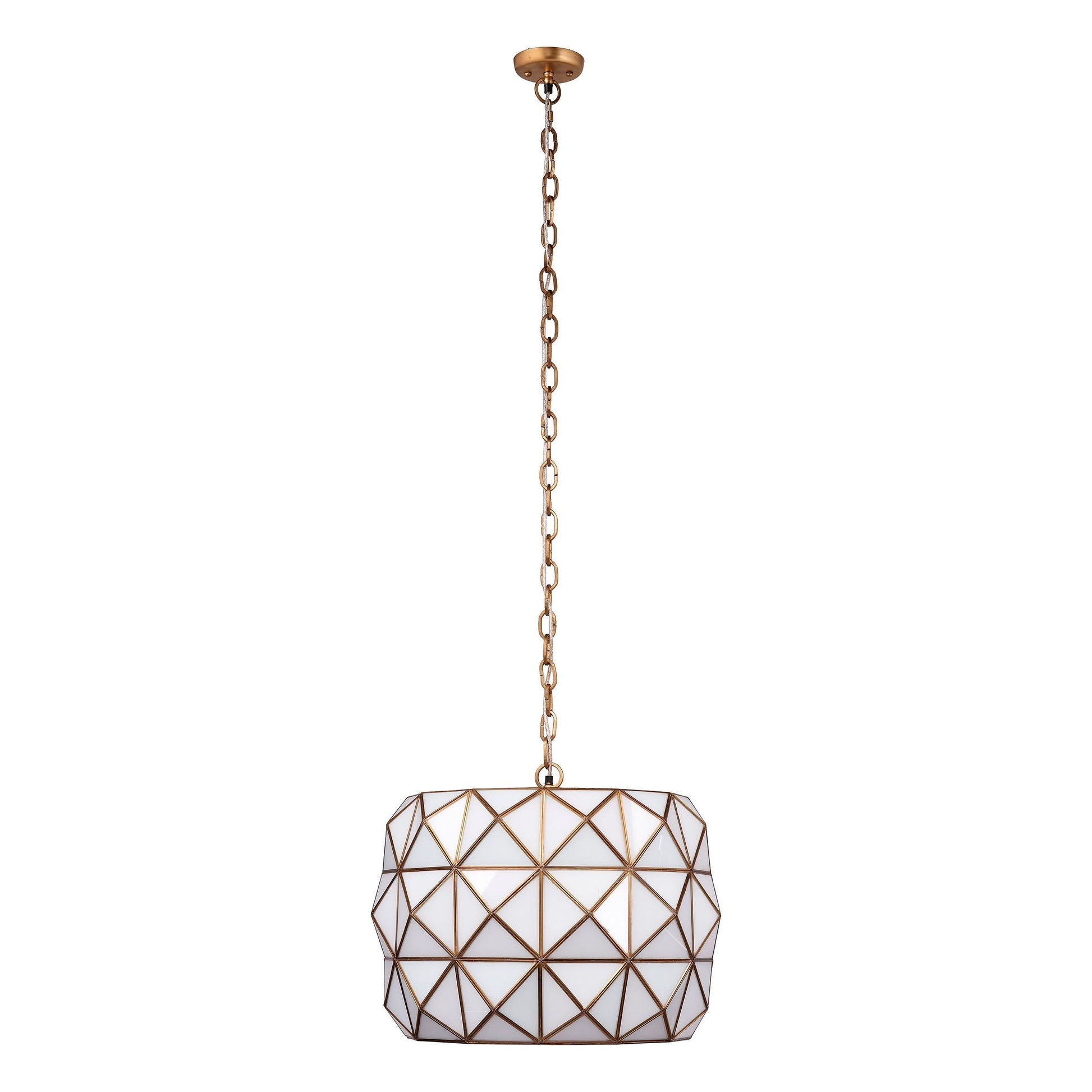 Hollywood 1-Light Glass and Metal Pendant by Jamie Young