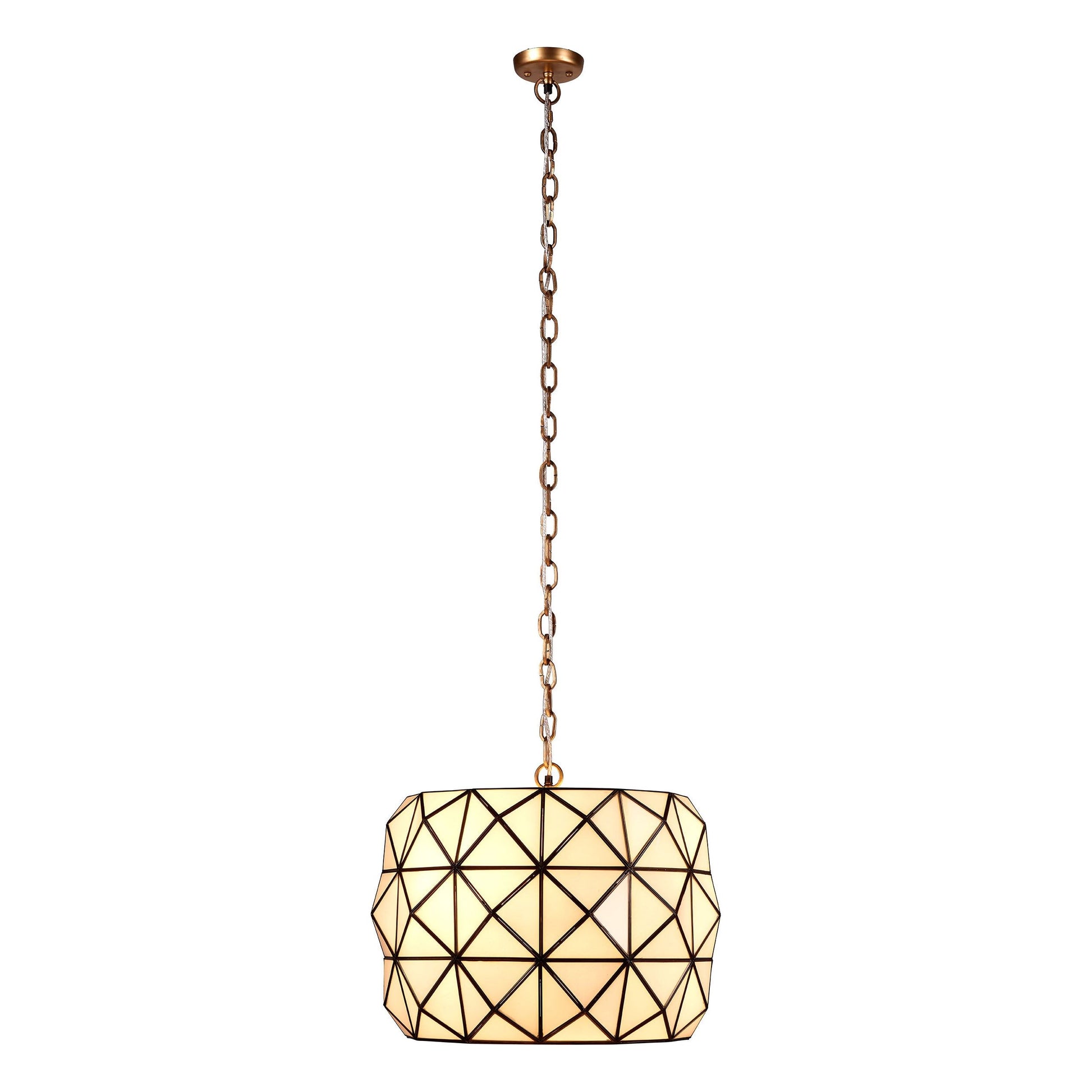 Hollywood 1-Light Glass and Metal Pendant by Jamie Young