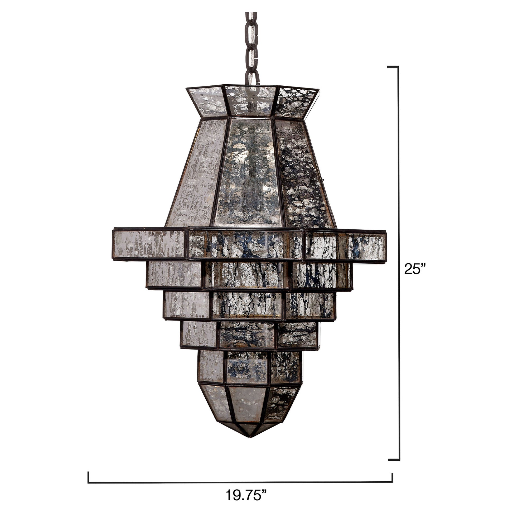 Imperial 1-Light Glass and Metal Pendant by Jamie Young