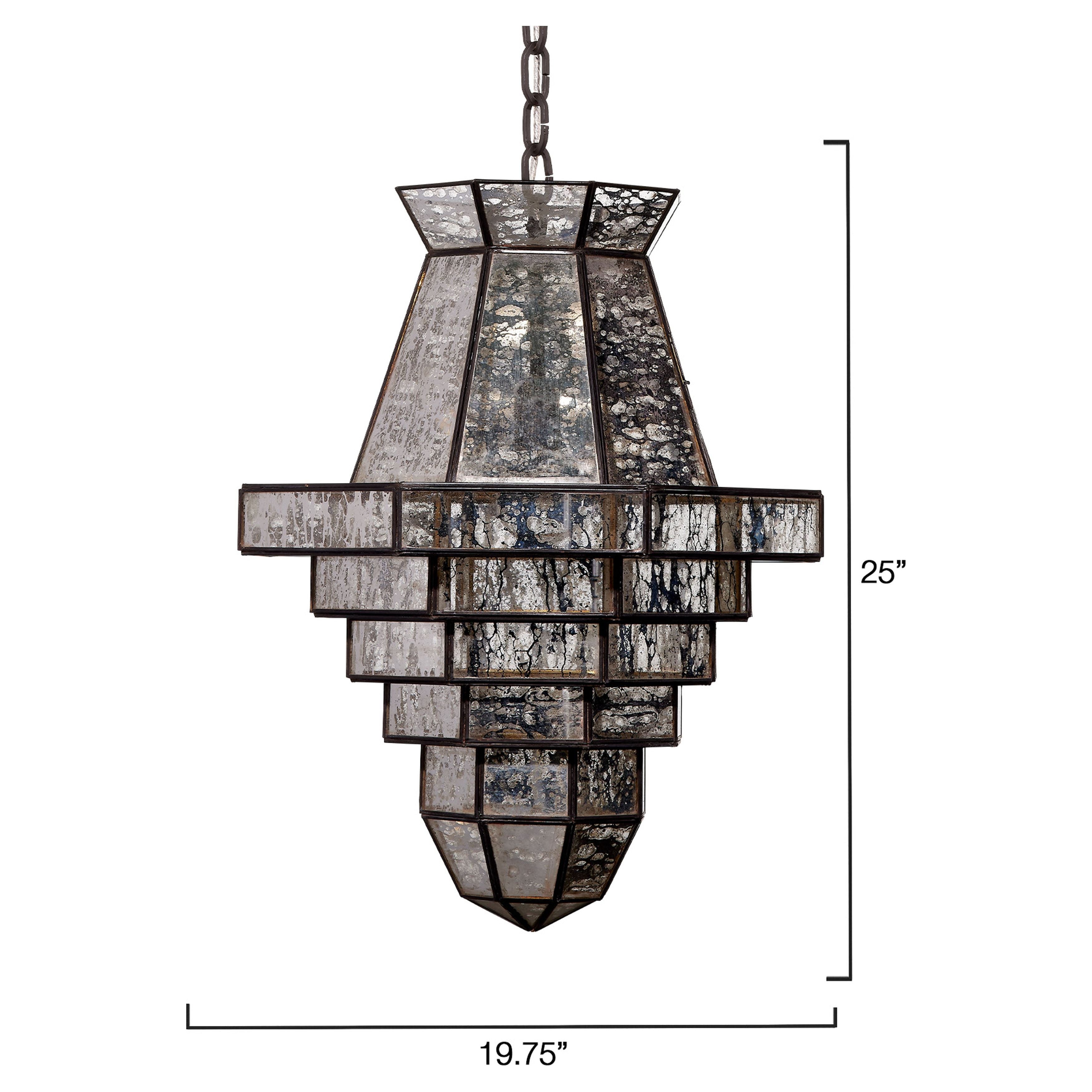 Imperial 1-Light Glass and Metal Pendant by Jamie Young