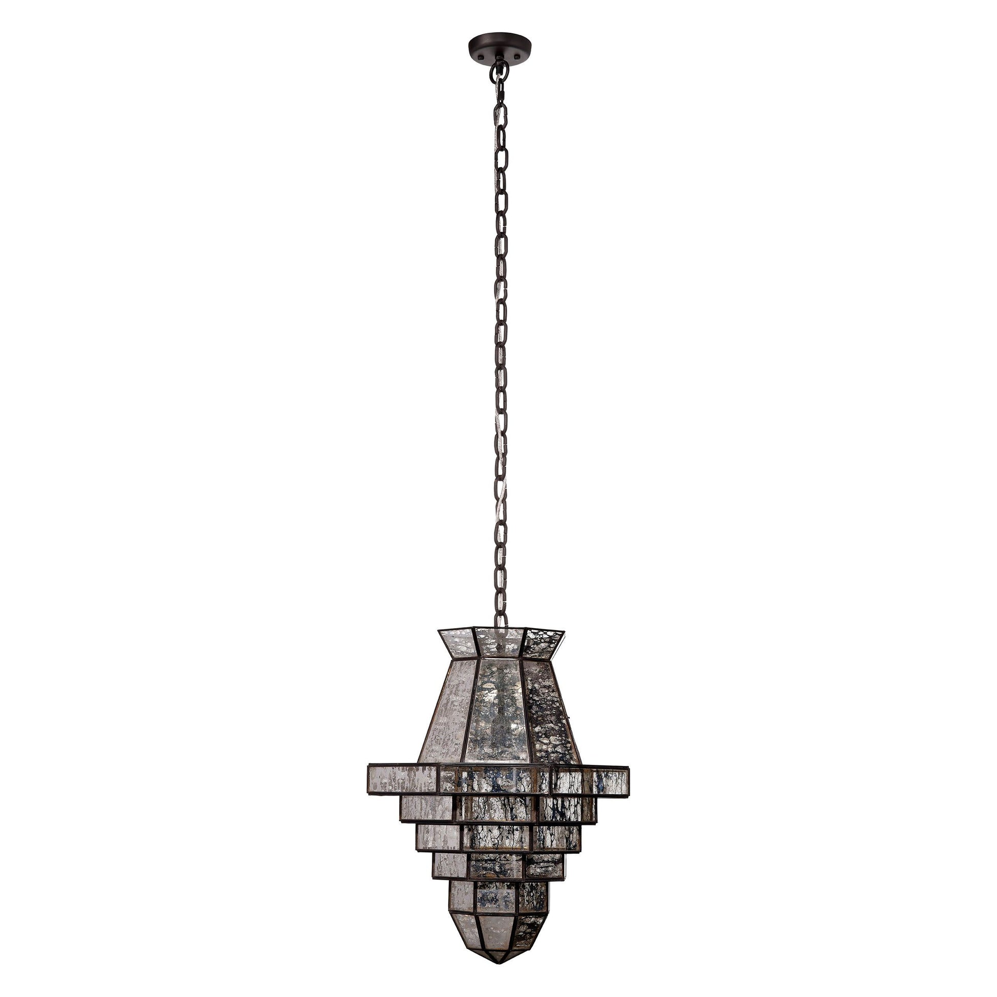 Imperial 1-Light Glass and Metal Pendant by Jamie Young
