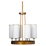 Kingdom Glass 6-Light Chandelier, Antique Brass by Jamie Young