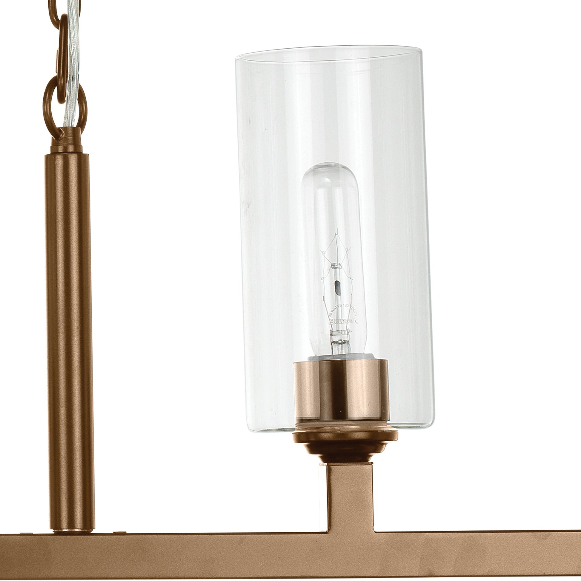 Linear 6-Light Steel Chandelier by Jamie Young