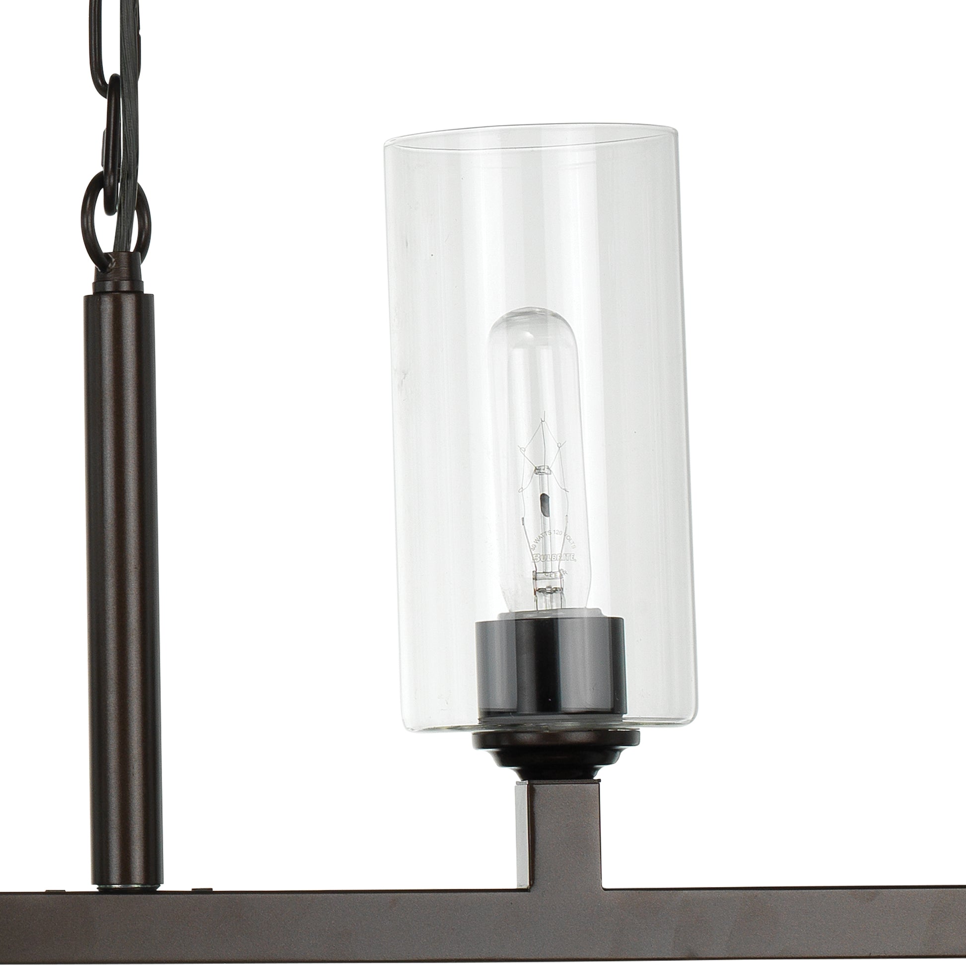 Linear 6-Light Steel Chandelier by Jamie Young