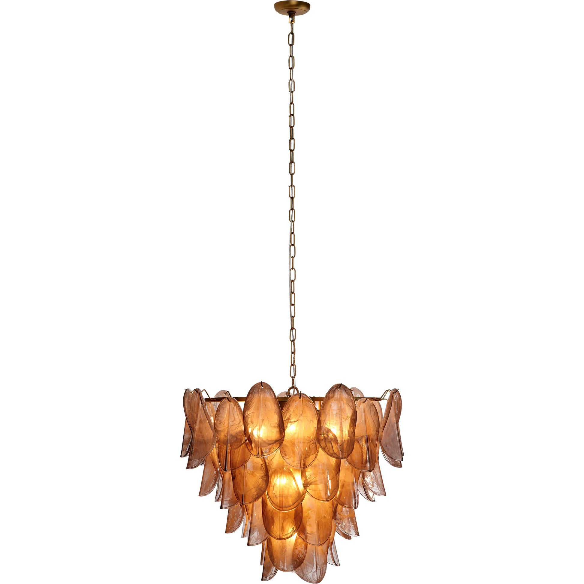Magnolia 10-Light Quartz Glass Chandelier by Jamie Young