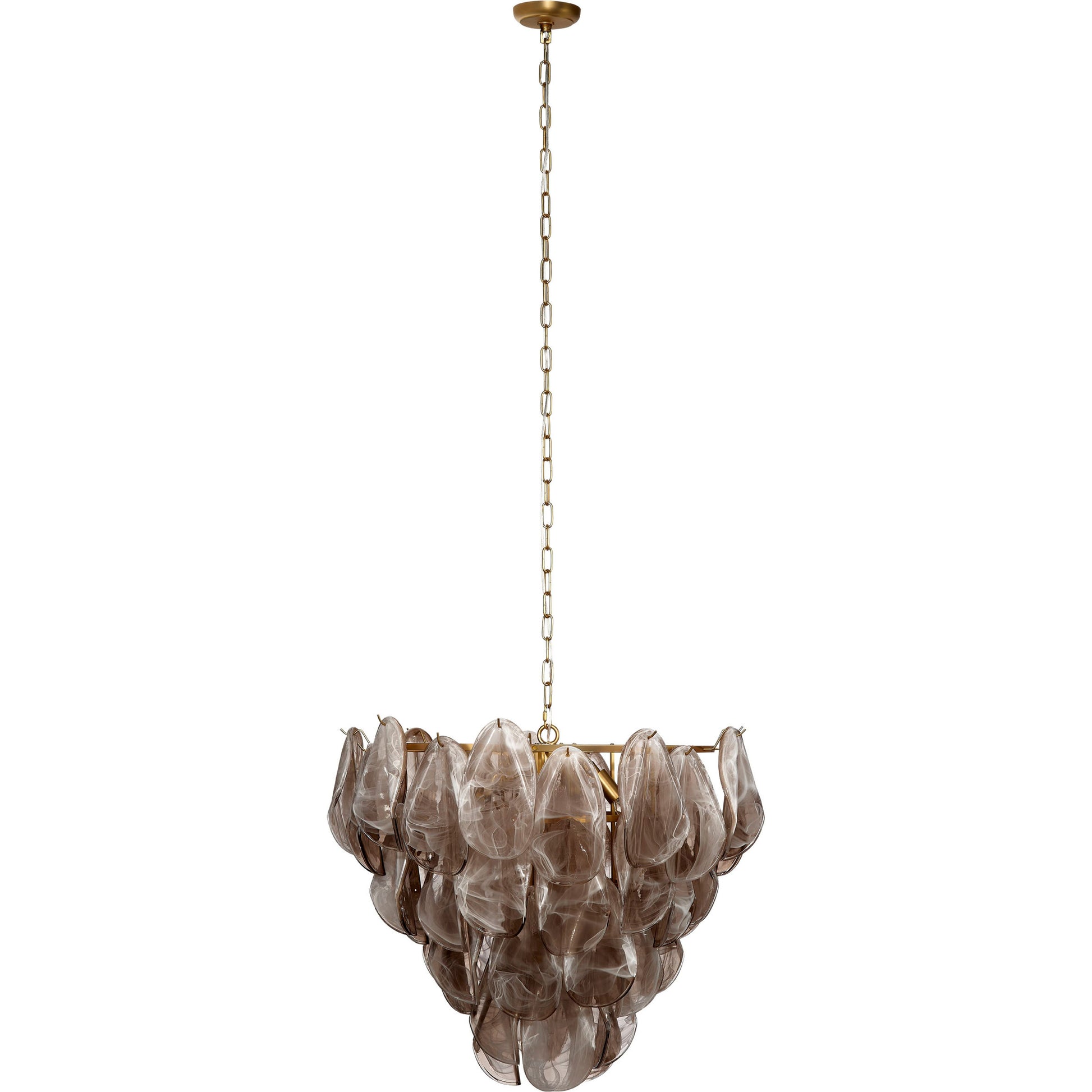 Magnolia 10-Light Quartz Glass Chandelier by Jamie Young