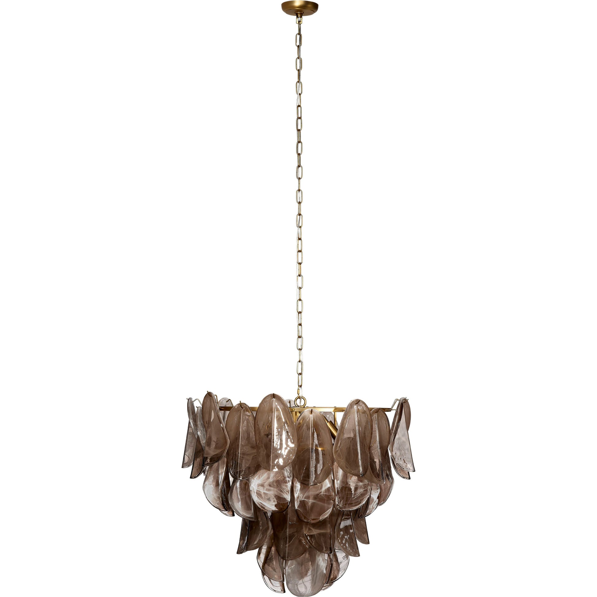 Magnolia 10-Light Quartz Glass Chandelier by Jamie Young
