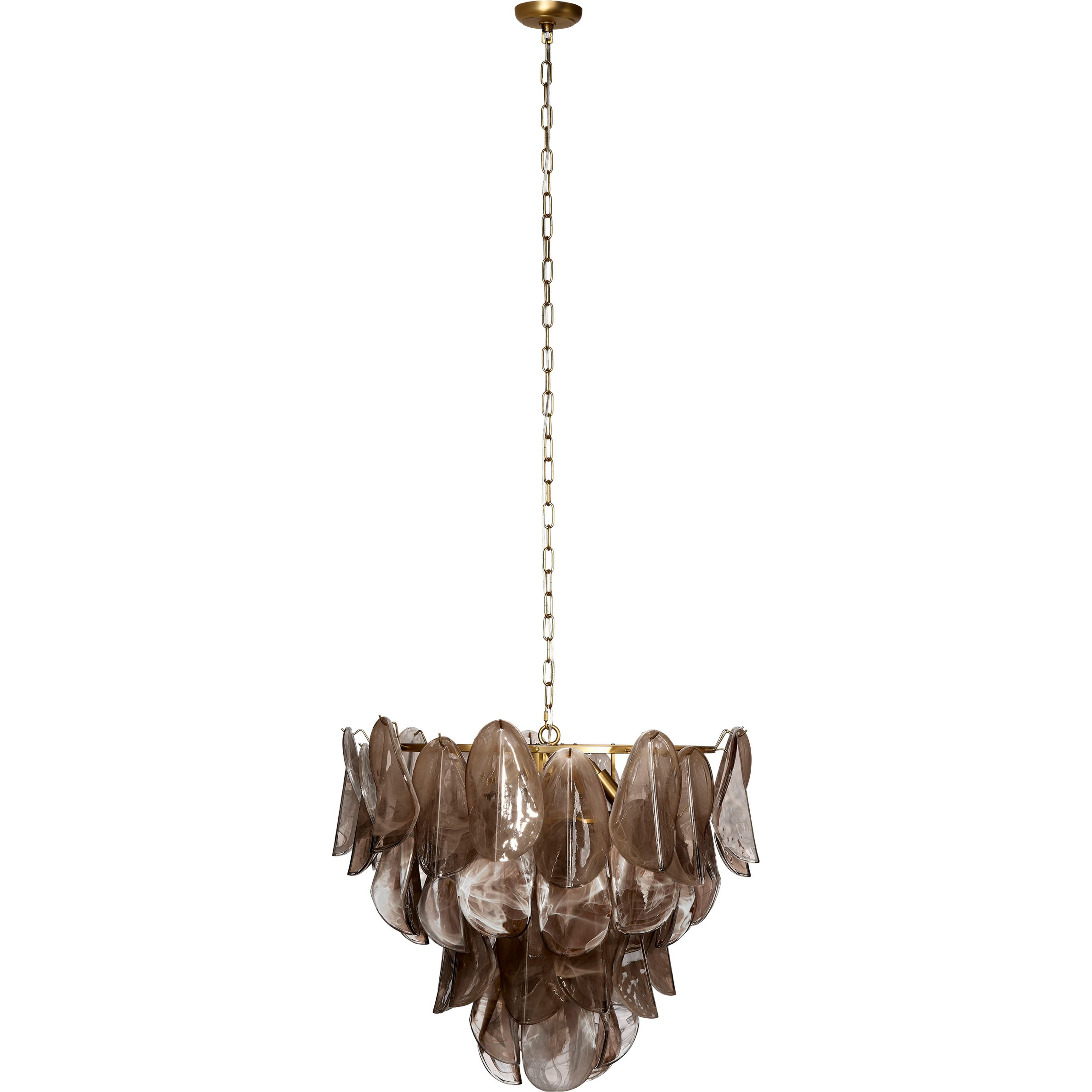 Magnolia 10-Light Quartz Glass Chandelier by Jamie Young