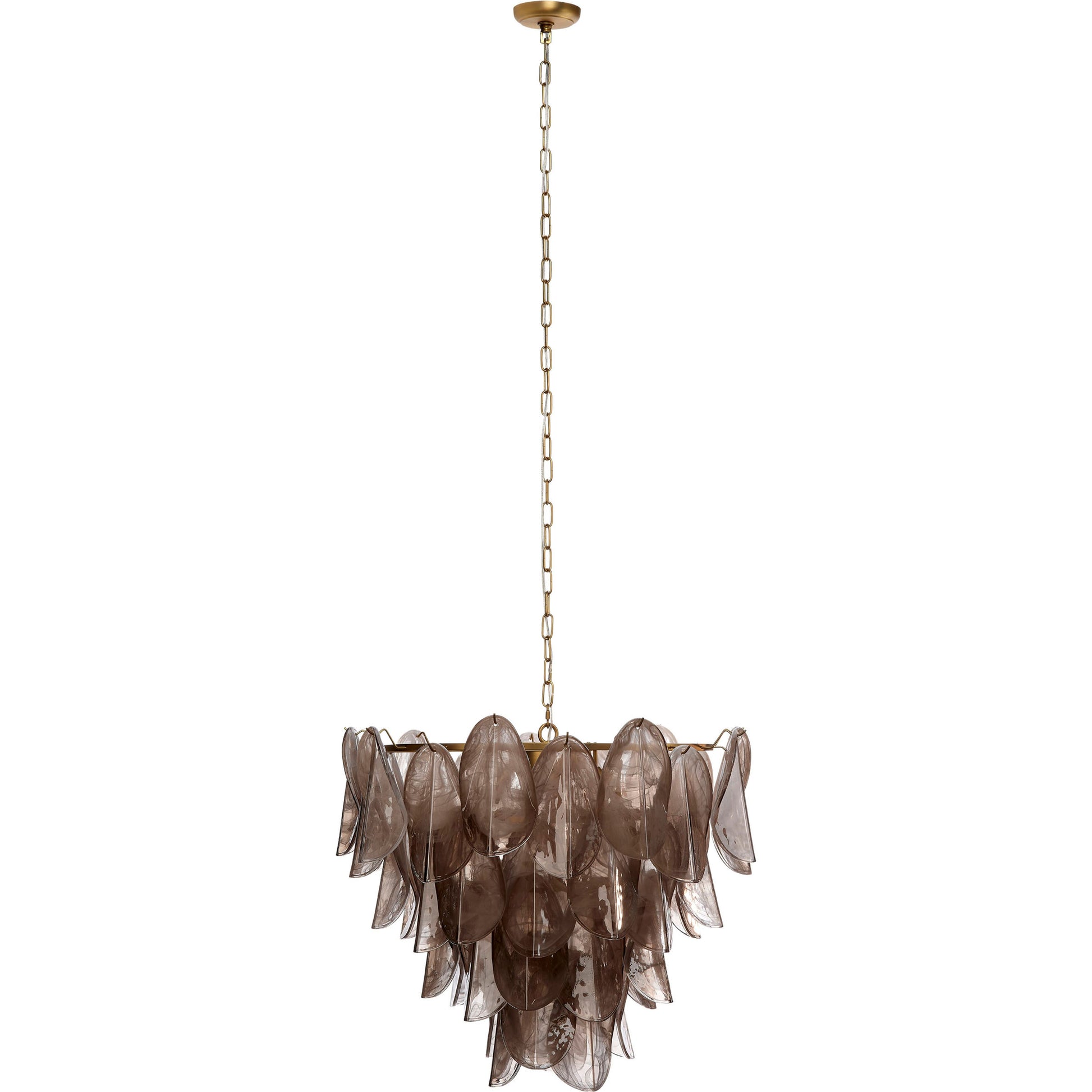 Magnolia 10-Light Quartz Glass Chandelier by Jamie Young
