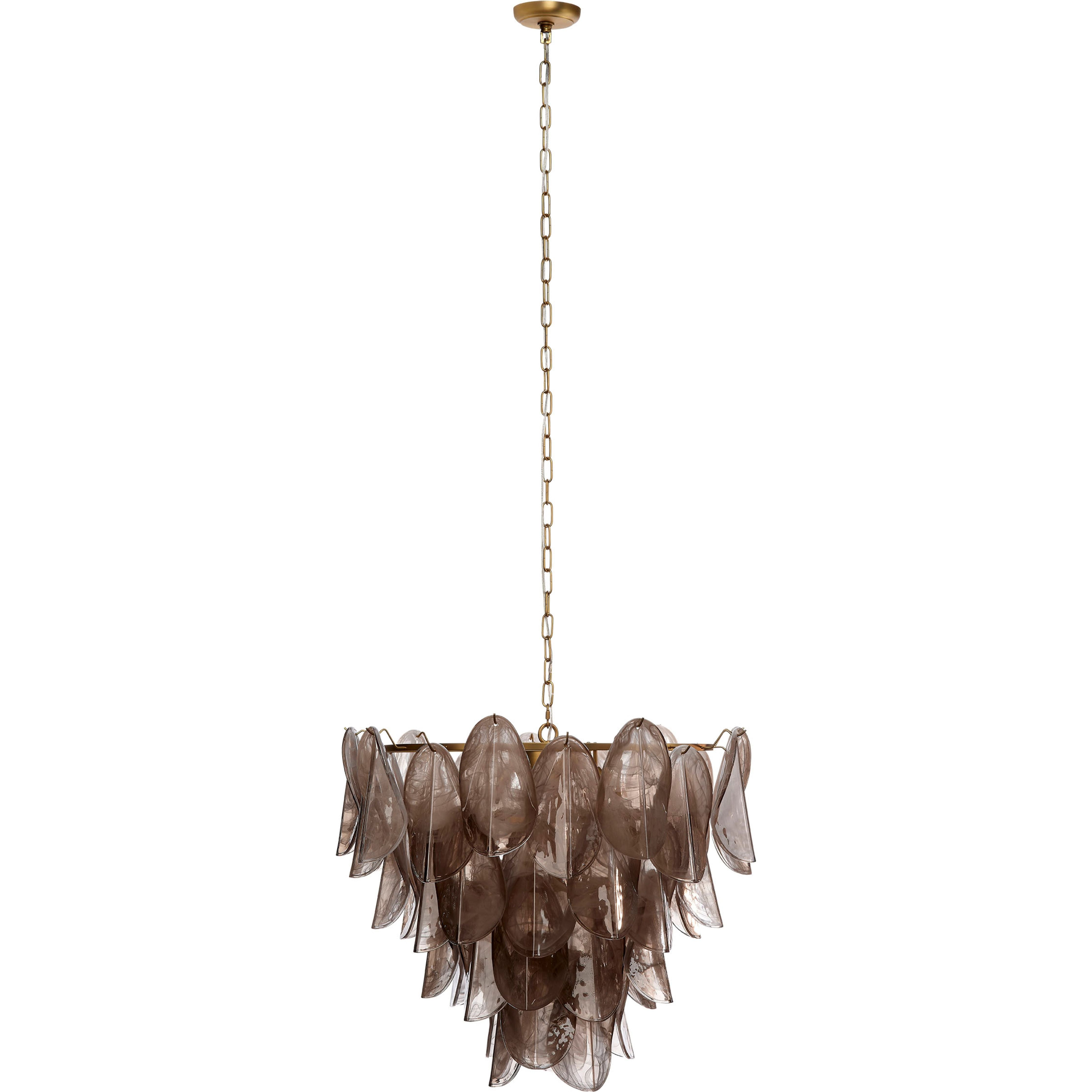 Magnolia 10-Light Quartz Glass Chandelier by Jamie Young