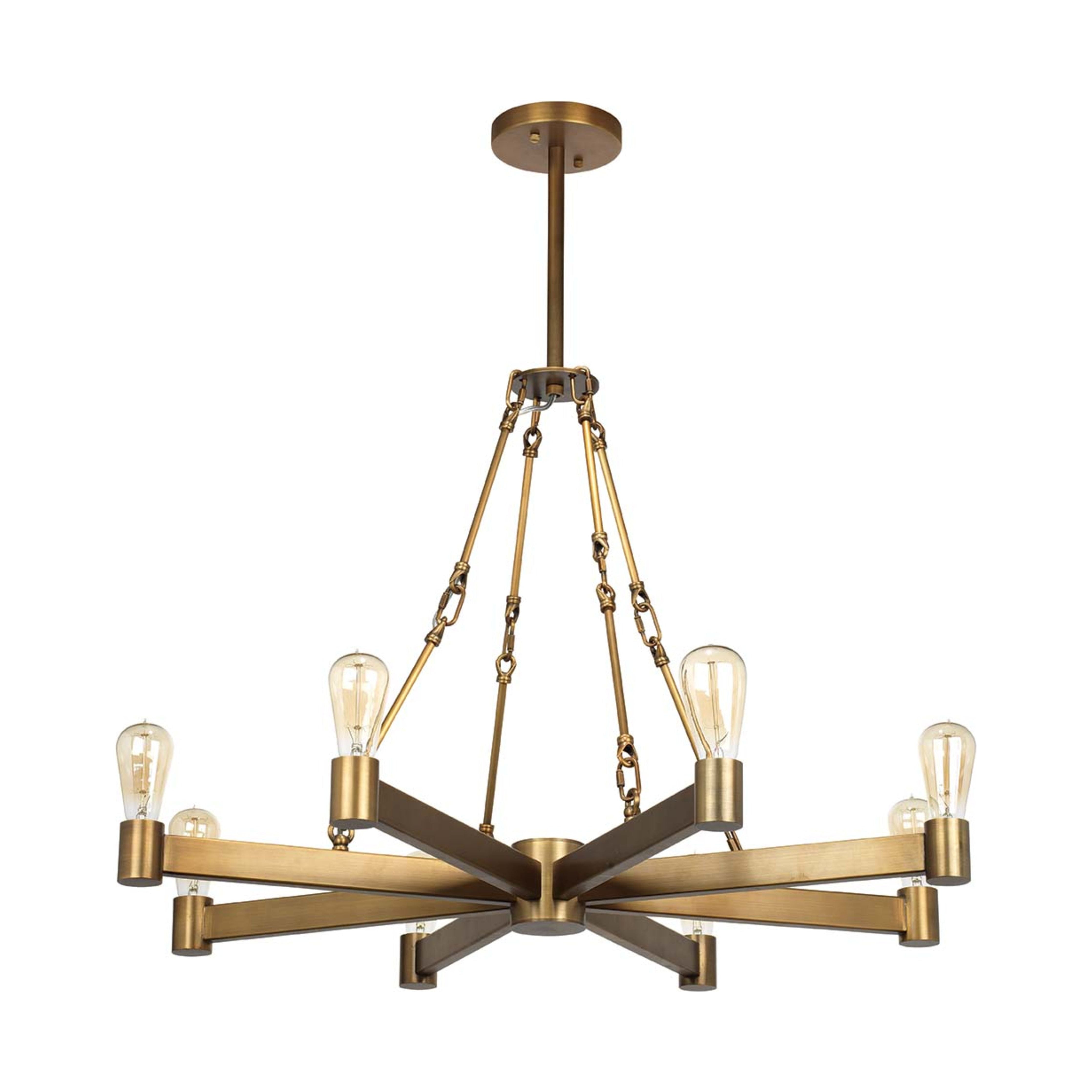 Manchester 8-Light Metal Chandelier by Jamie Young