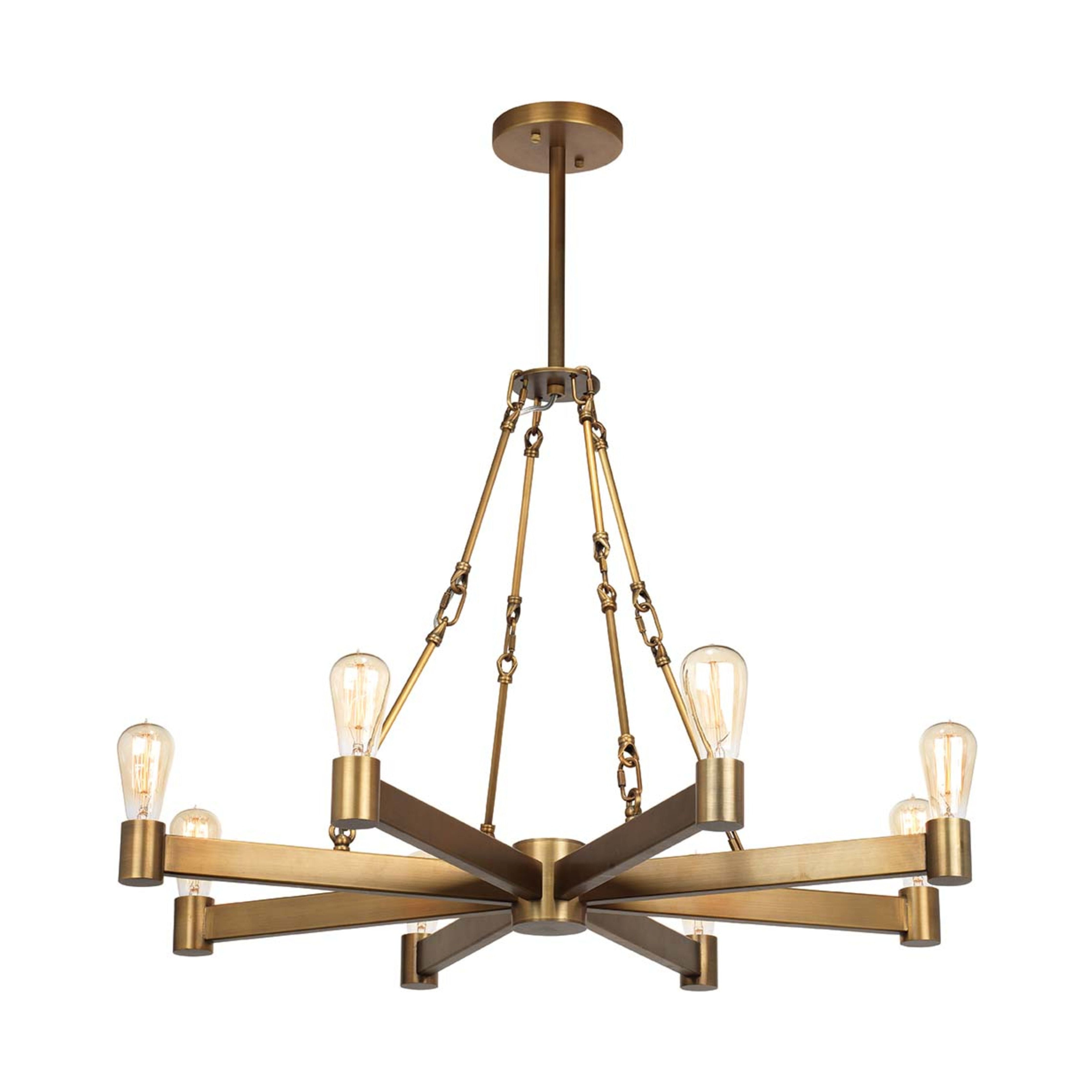 Manchester 8-Light Metal Chandelier by Jamie Young