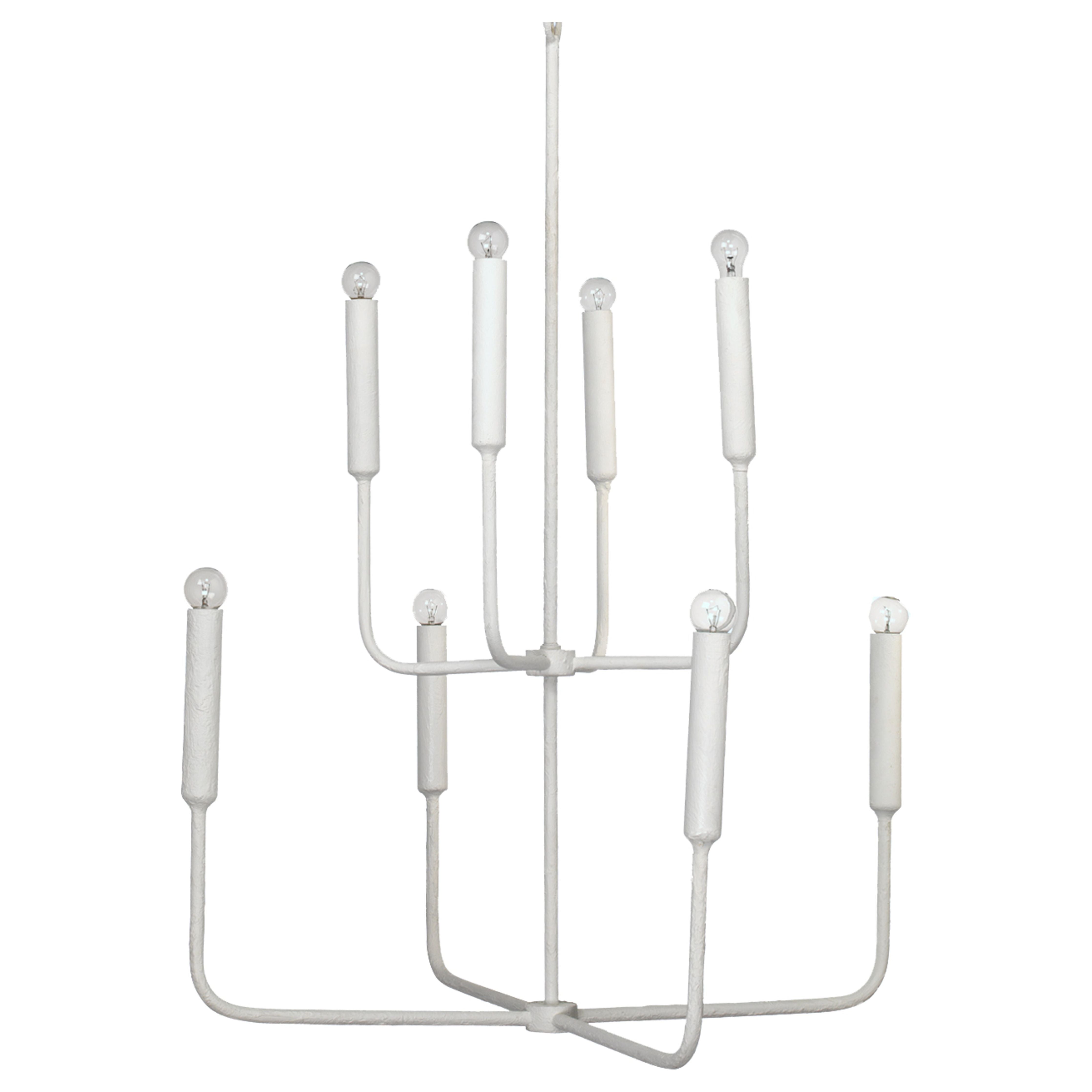 Mercer Two-Tier Gesso Chandelier by Jamie Young