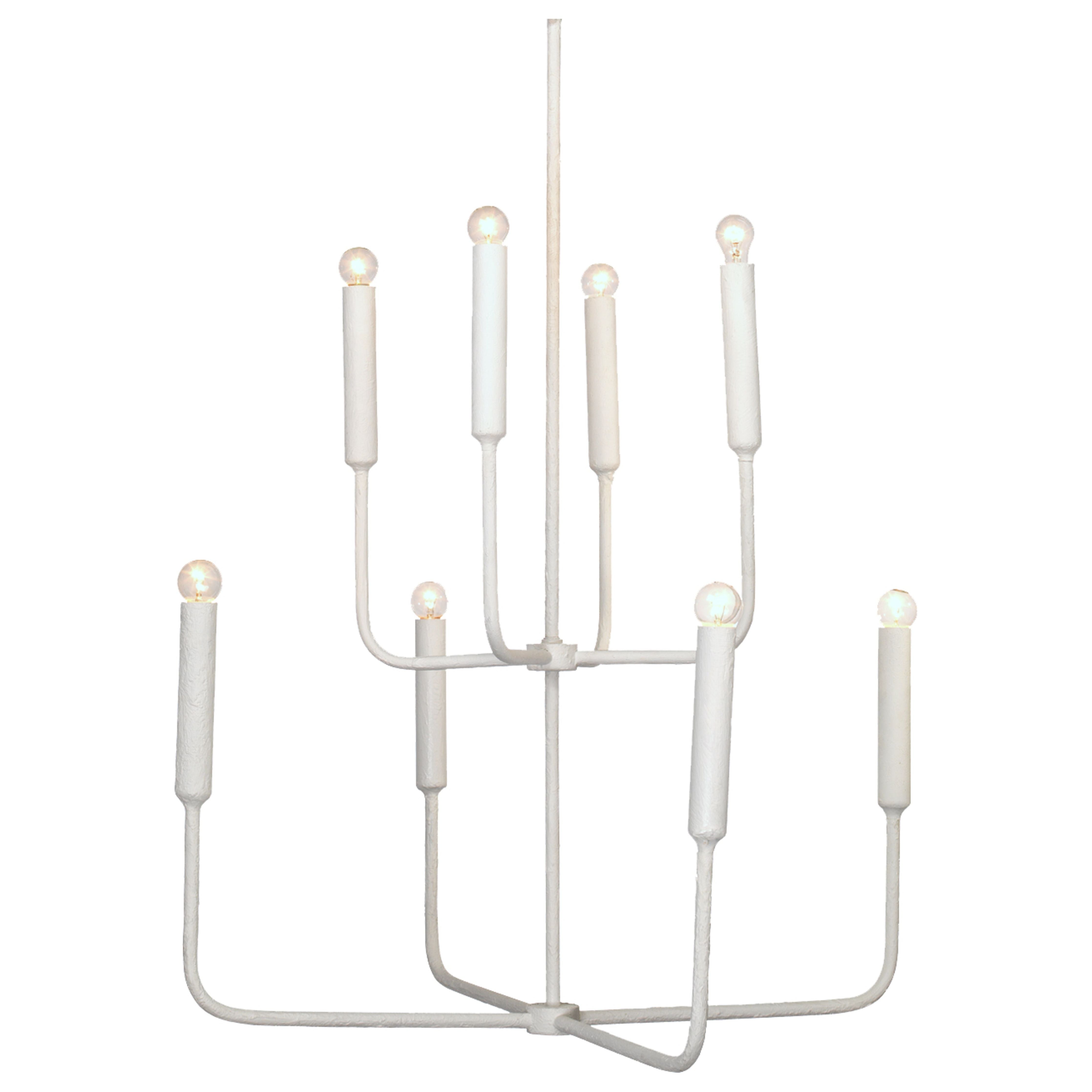 Mercer Two-Tier Gesso Chandelier by Jamie Young