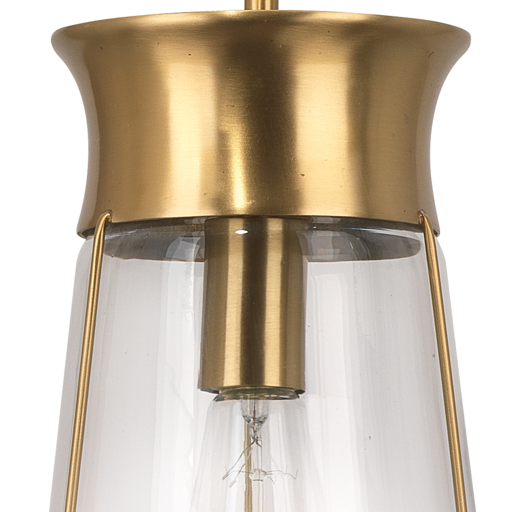 Nara 1-Light Pendant, Antique Brass by Jamie Young
