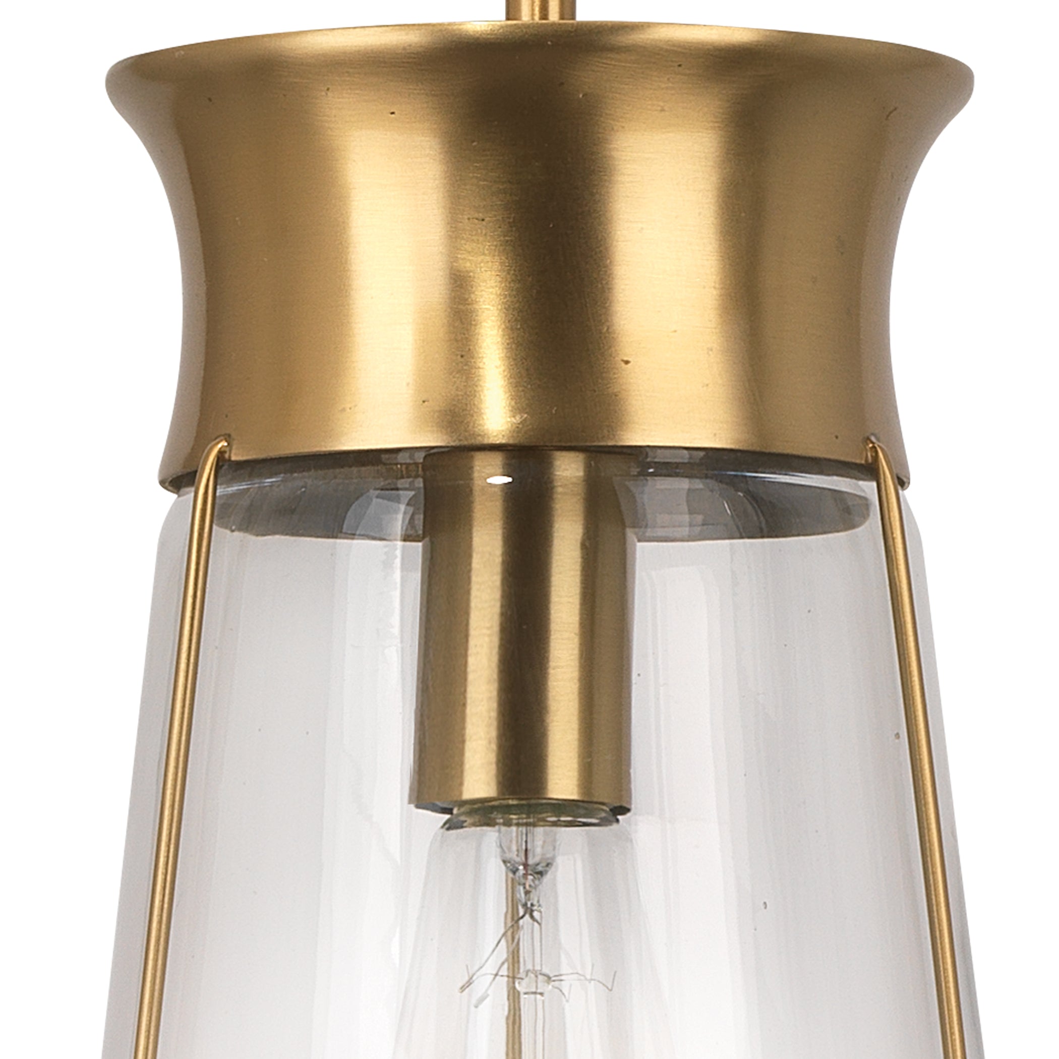Nara 1-Light Pendant, Antique Brass by Jamie Young