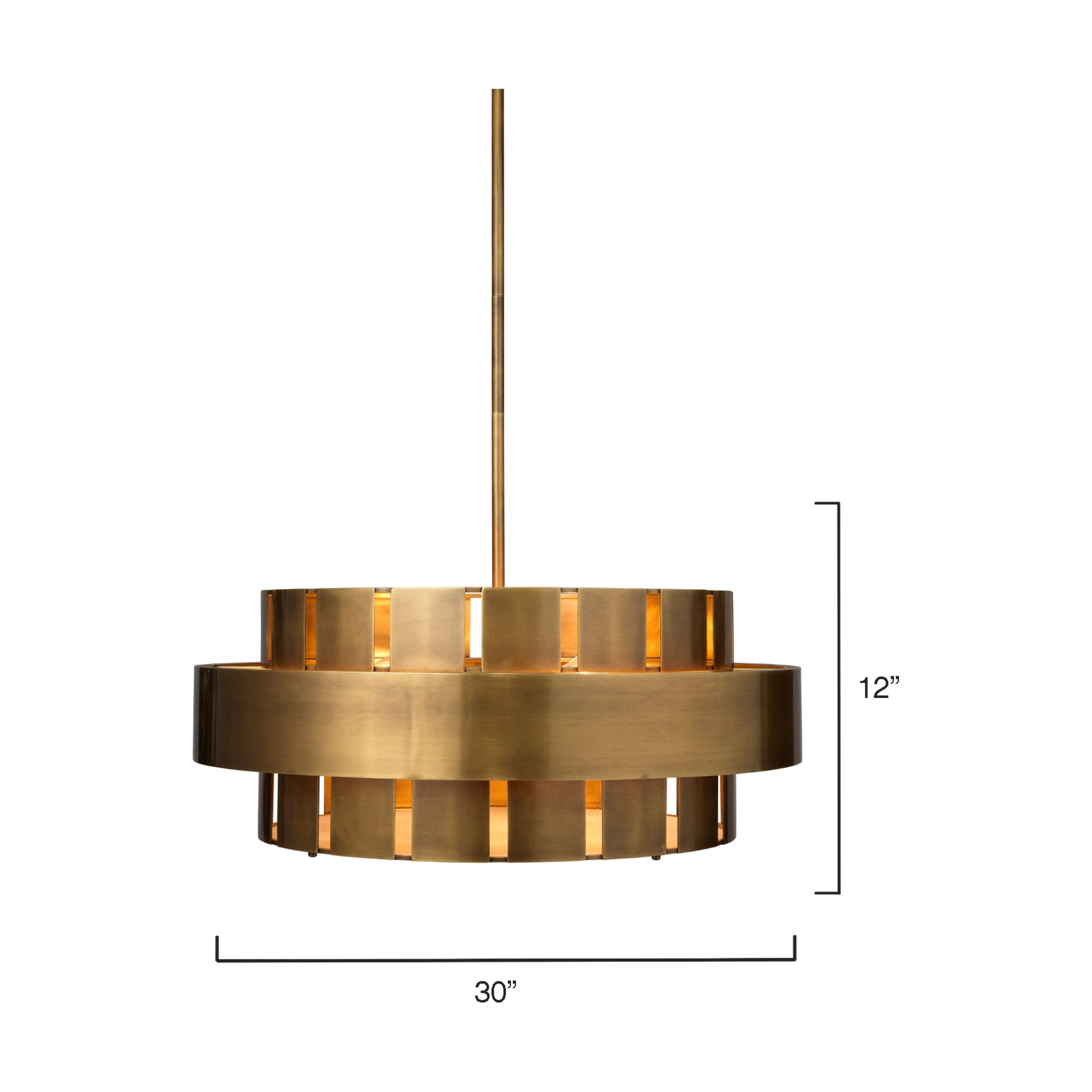 Orbit Steel 4-Light Chandelier by Jamie Young