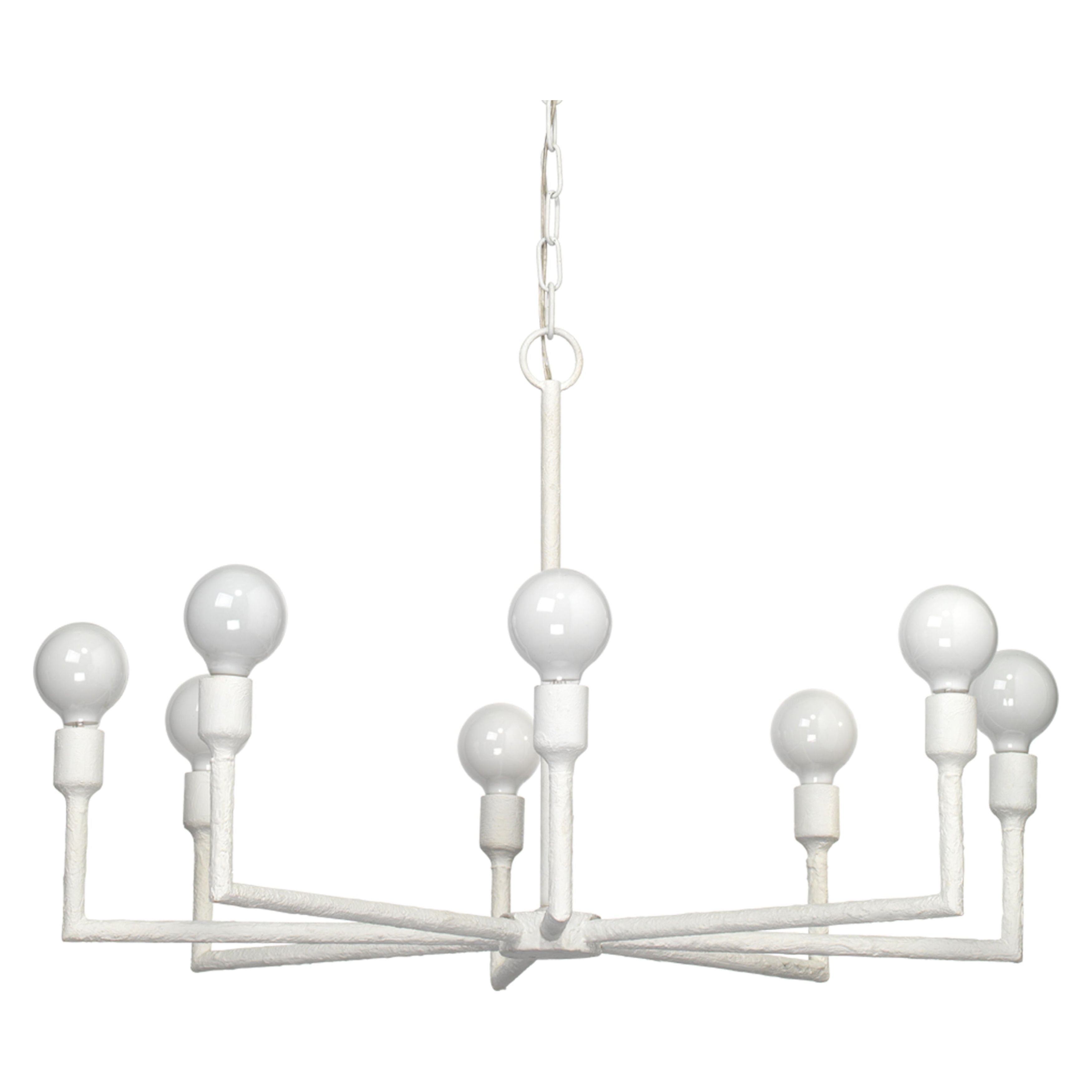 Park 8-Light Gesso Chandelier by Jamie Young