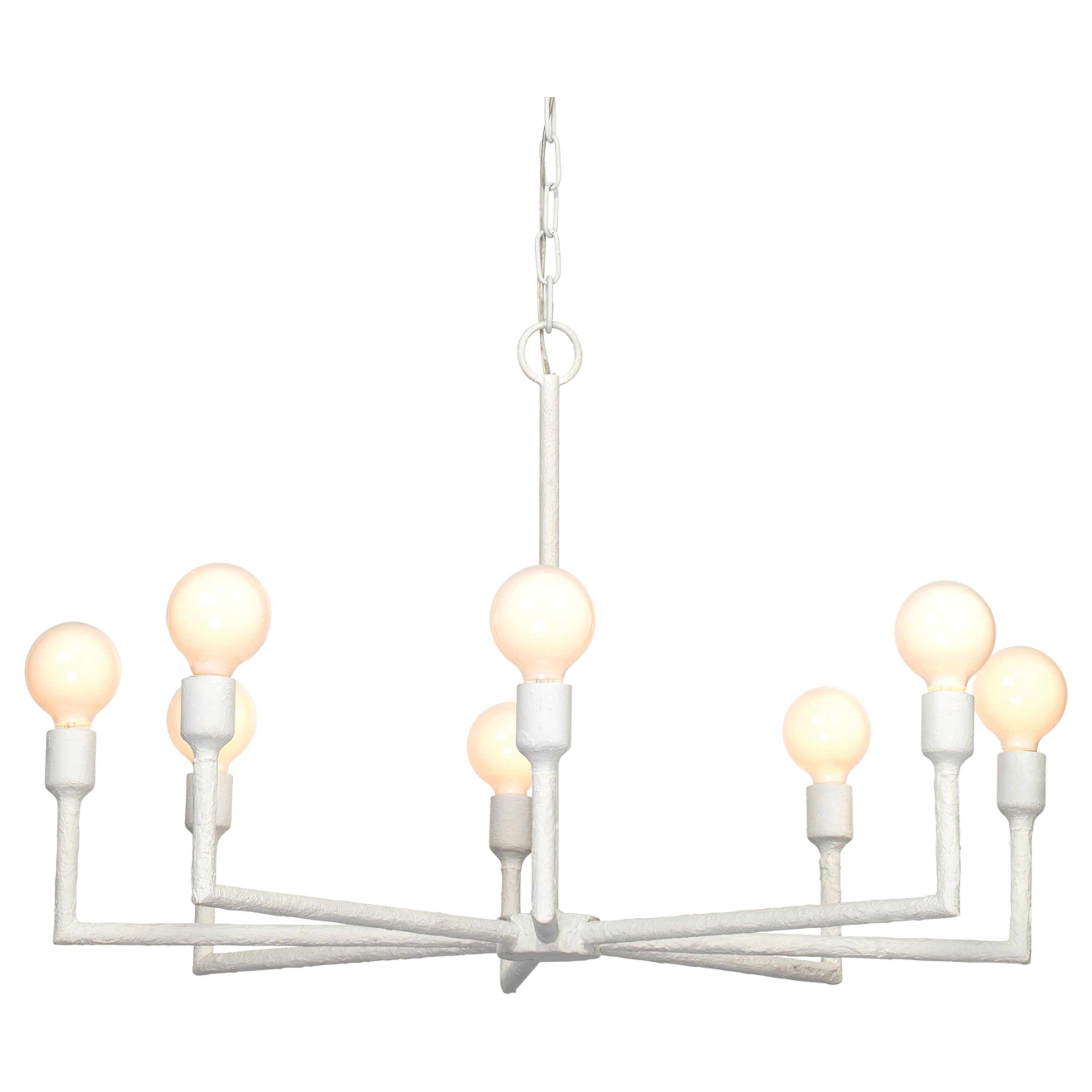 Park 8-Light Gesso Chandelier by Jamie Young