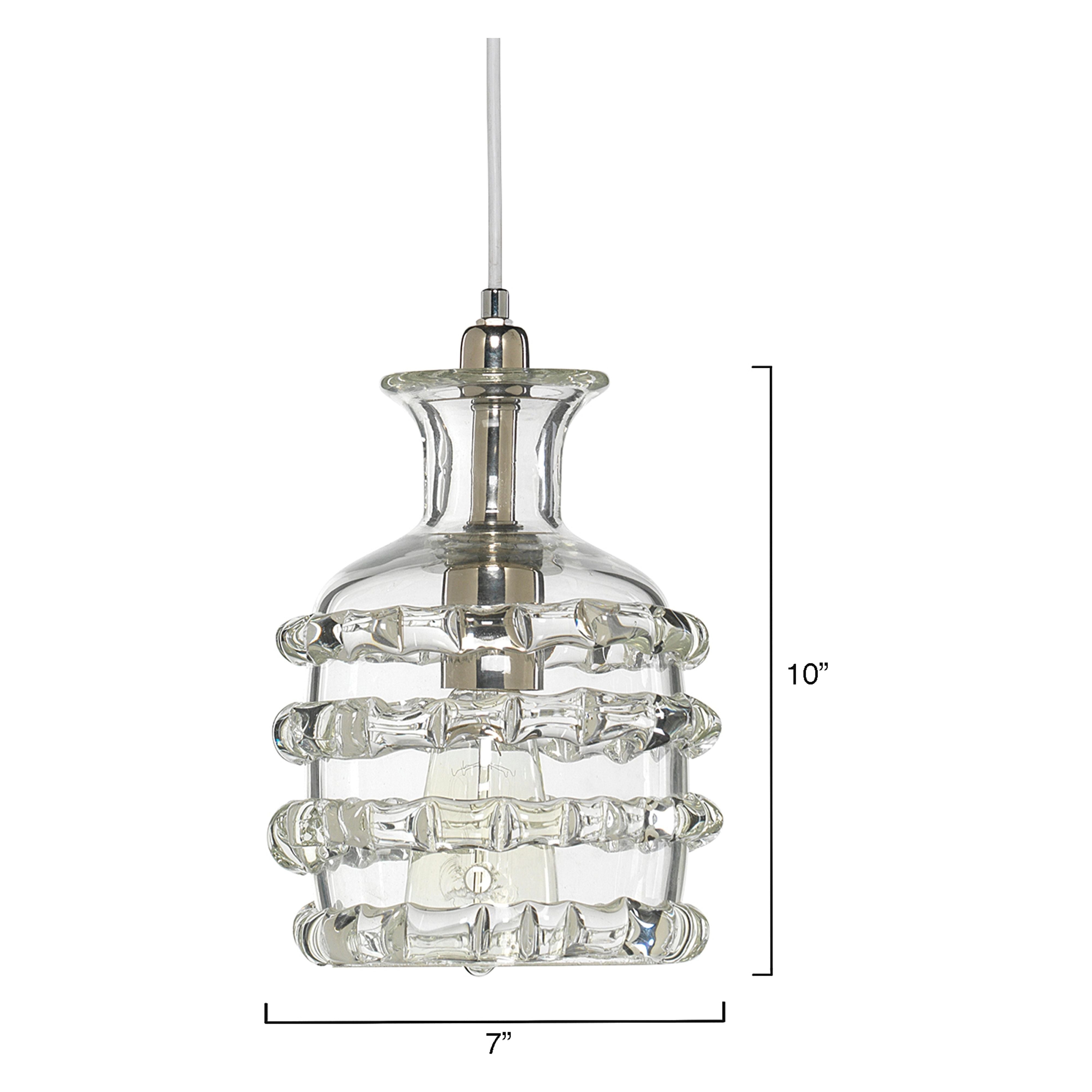 Ribbon 1-Light Glass Pendant by Jamie Young