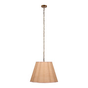 Scalloped 1-Light Pendant, Raffia by Jamie Young