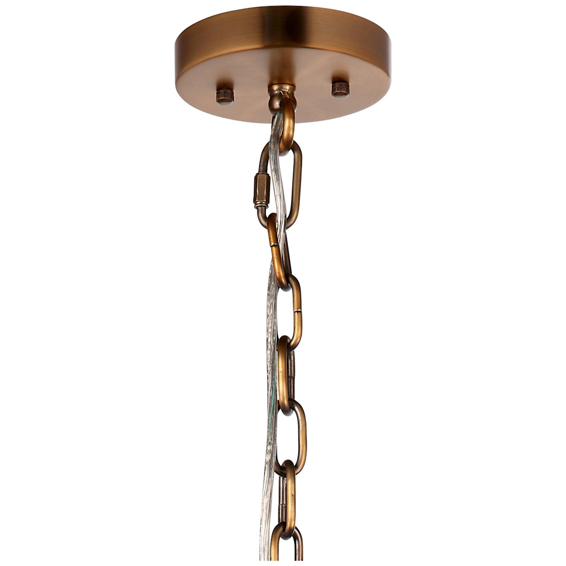 Scalloped 1-Light Pendant, Boucle Linen by Jamie Young
