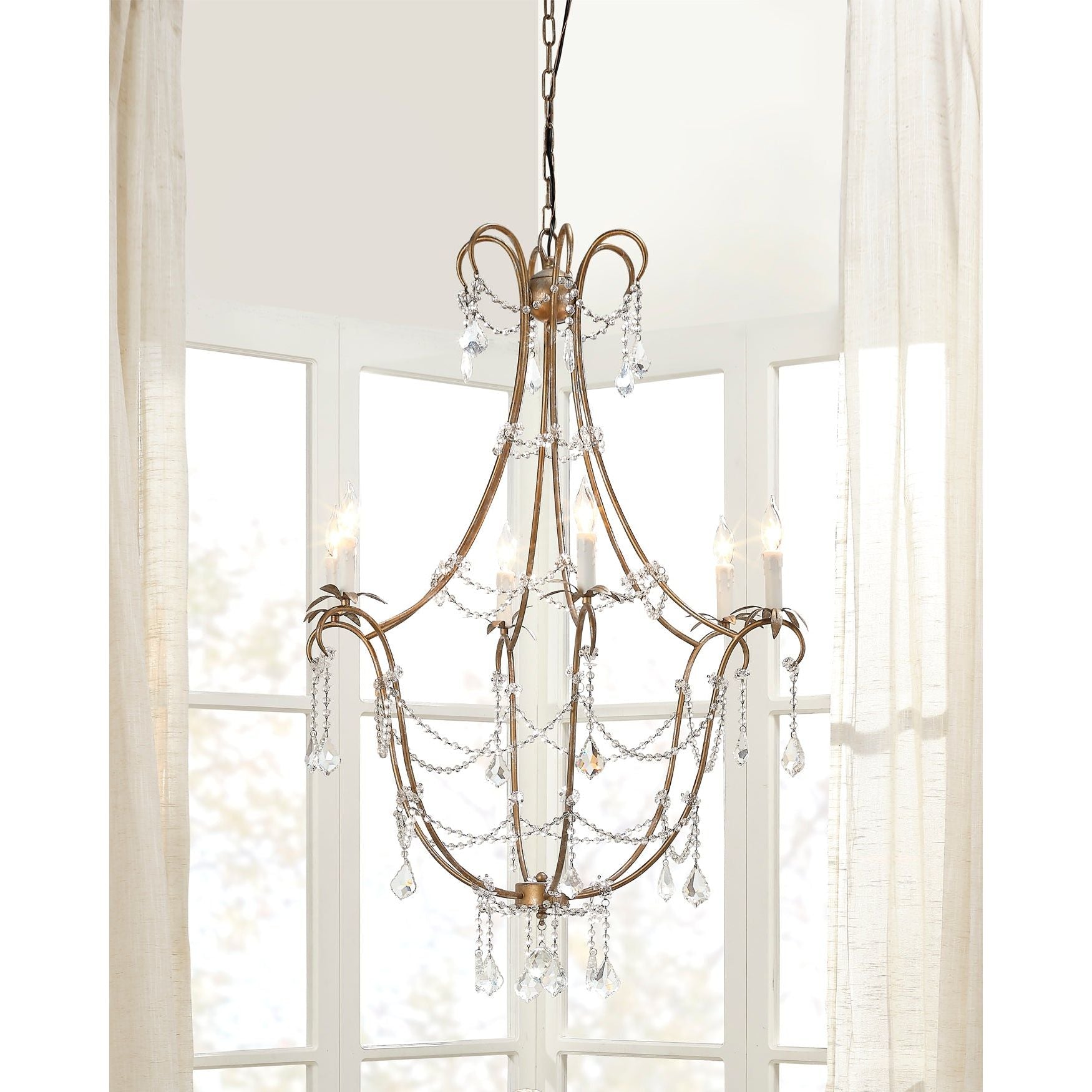 Scarlett Crystal Chandelier by Jamie Young